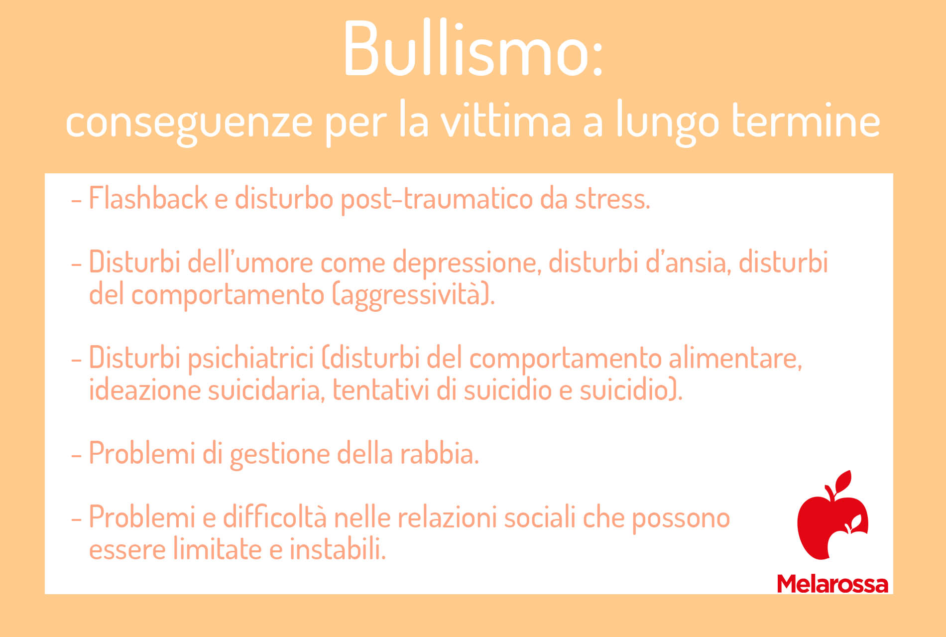 Bullismo: che cos’è, principali forme, caratteristiche del bullo e della vittima, cause e conseguenze, cure e prevenzione 11 bullismo: conseguenze a lungo termine per la vittima