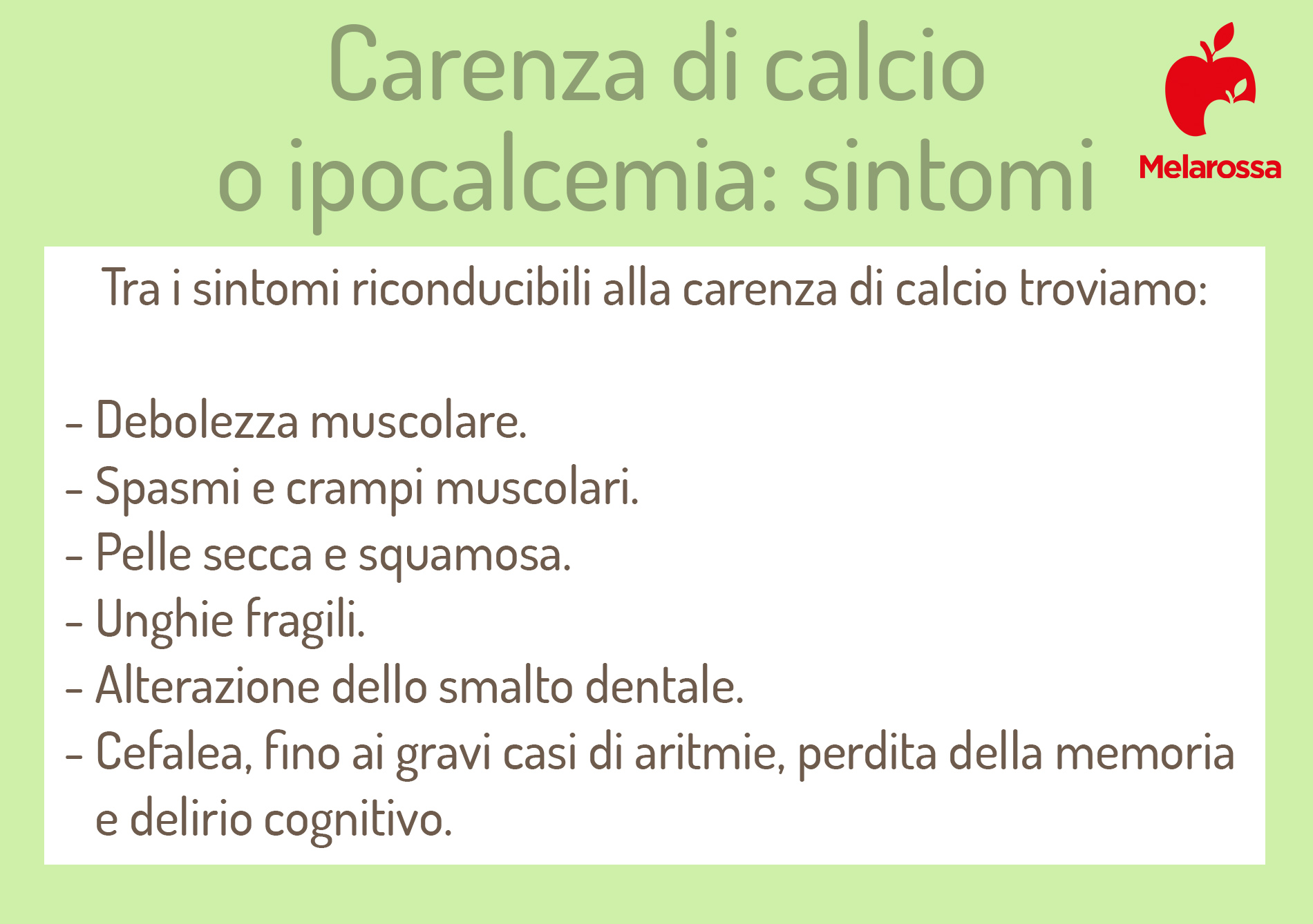 Calcio (minerale): che cos'è, fabbisogno nutrizionale, alimenti ricchi, carenze ed eccessi, integratori 6 carenza di calcio: sintomi