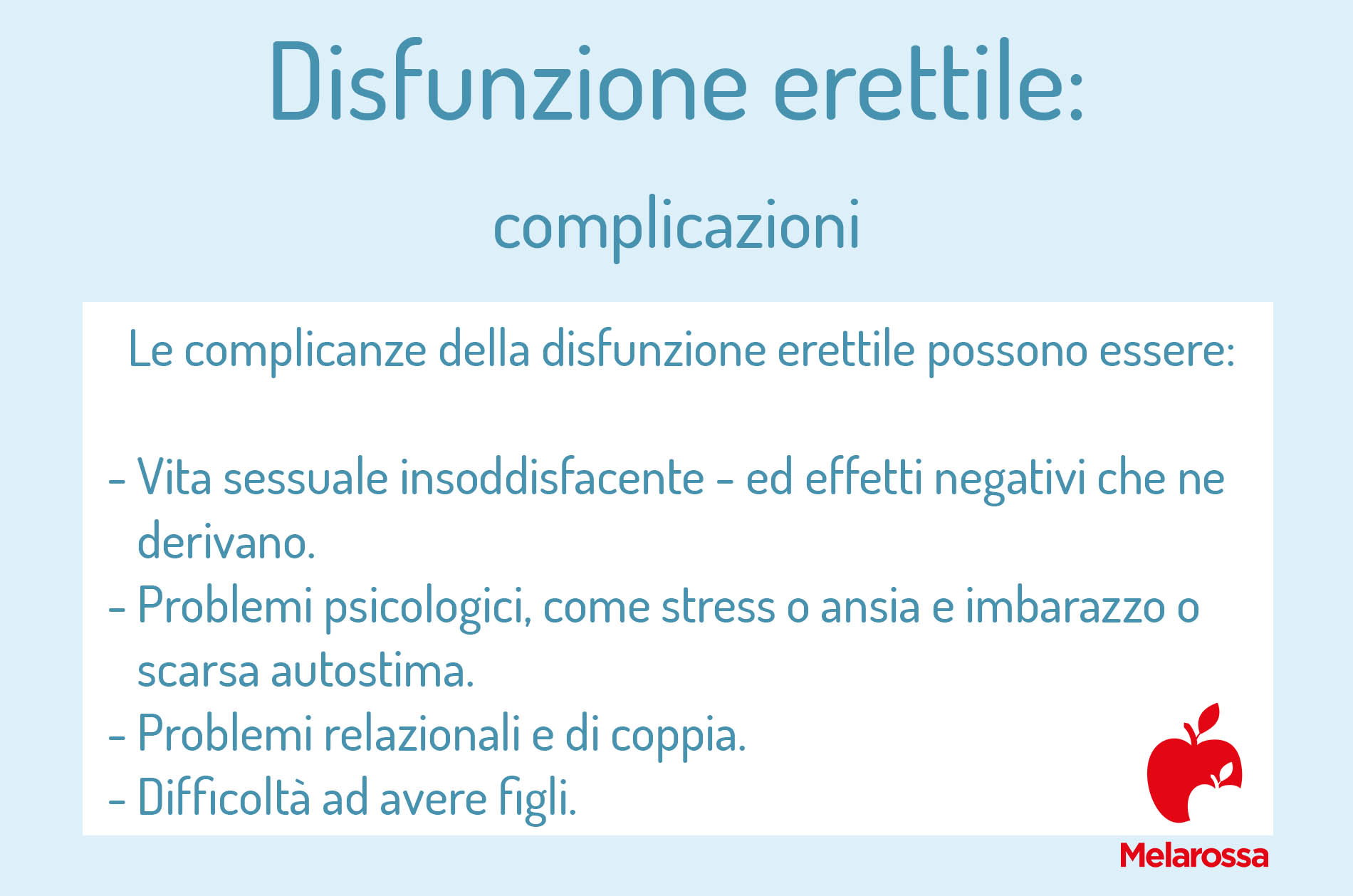 Disfunzione erettile o impotenza: cos’è, cause, sintomi, cure e rimedi dei problemi d'erezione 8 disfunzioni erettile: complicazioni