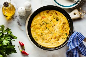 Frittata con farina di ceci, l&rsquo;alternativa vegetale alla frittata