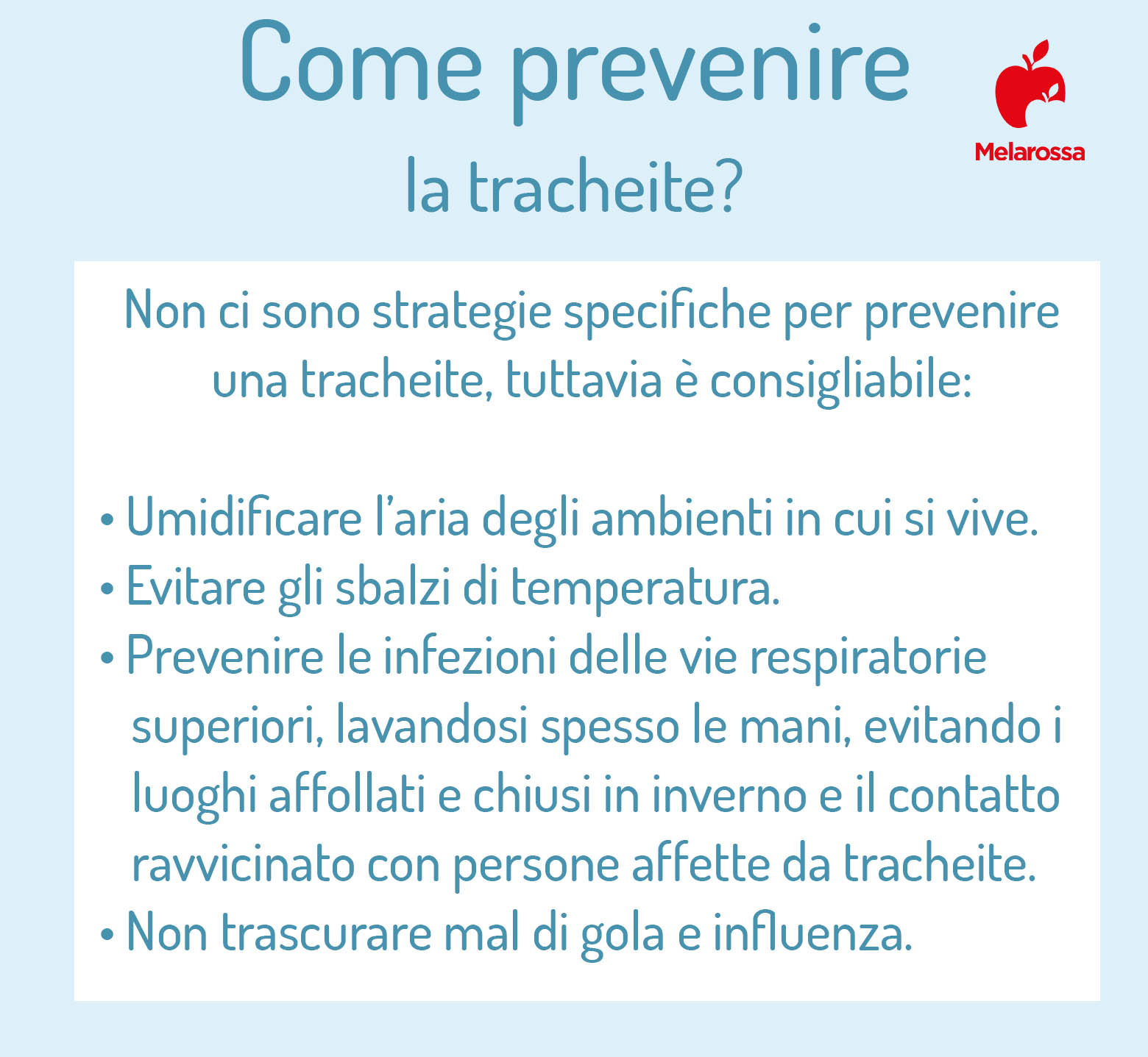 Tracheite: cos’è, quali sono i sintomi e le cause, diagnosi, cura e rimedi naturali 7 tracheite: come prevenirla