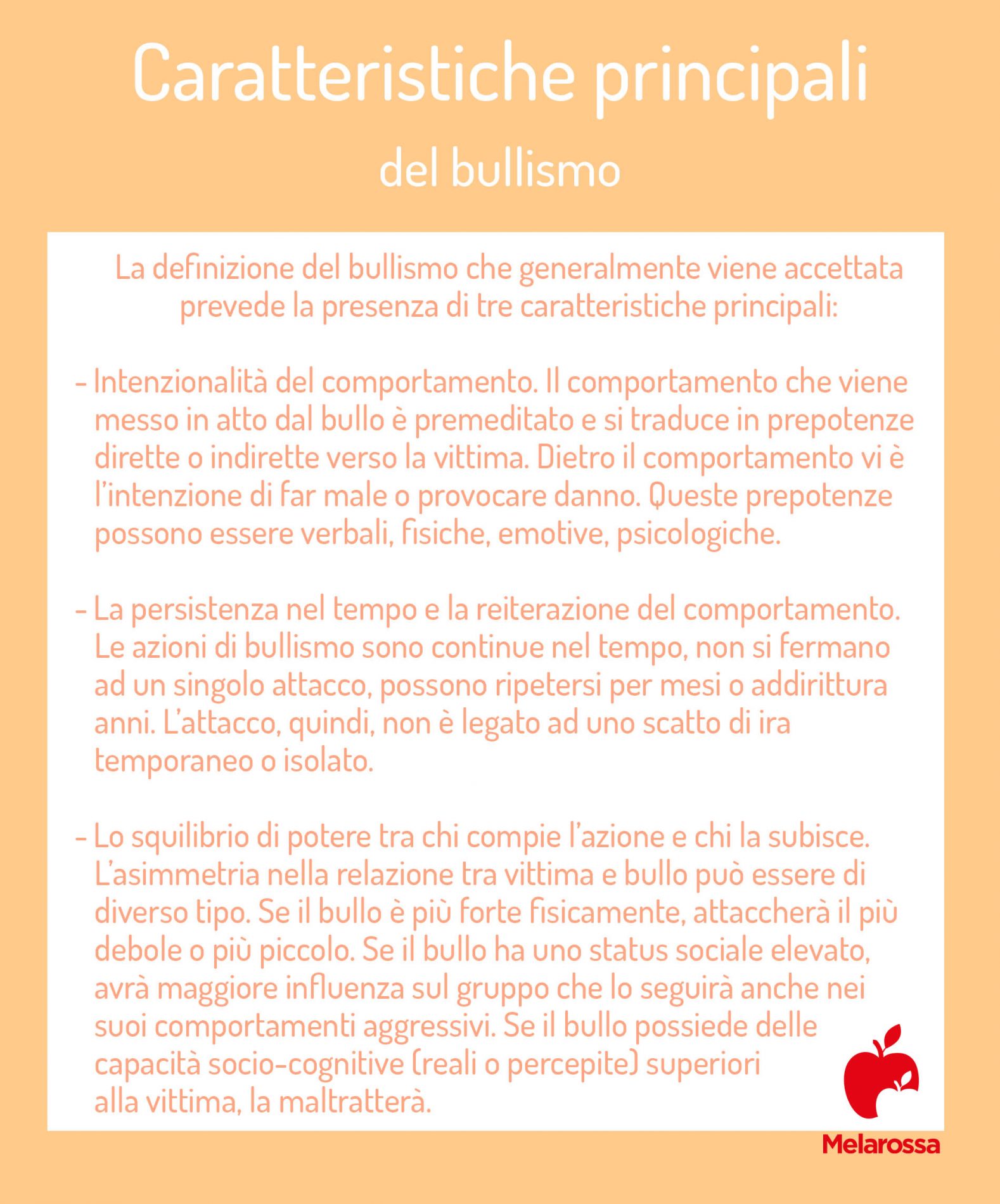 Bullismo: che cos’è, principali forme, caratteristiche del bullo e della vittima, cause e conseguenze, cure e prevenzione 3 bullismo caratteristiche principali