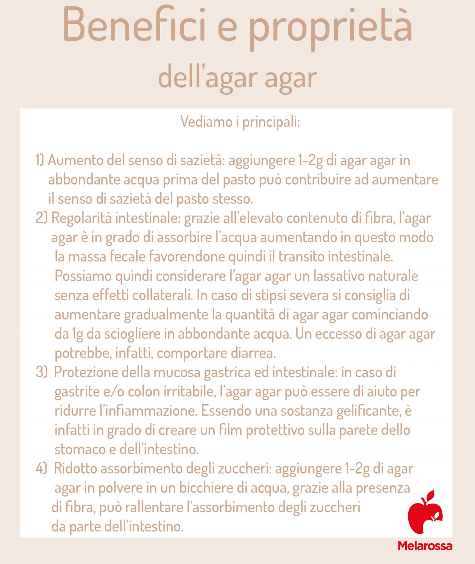Agar agar, cos'è, a cosa serve, proprietà e benefici per la salute, valori nutrizionali, usi e ricette 2 benefici dell'agar agar