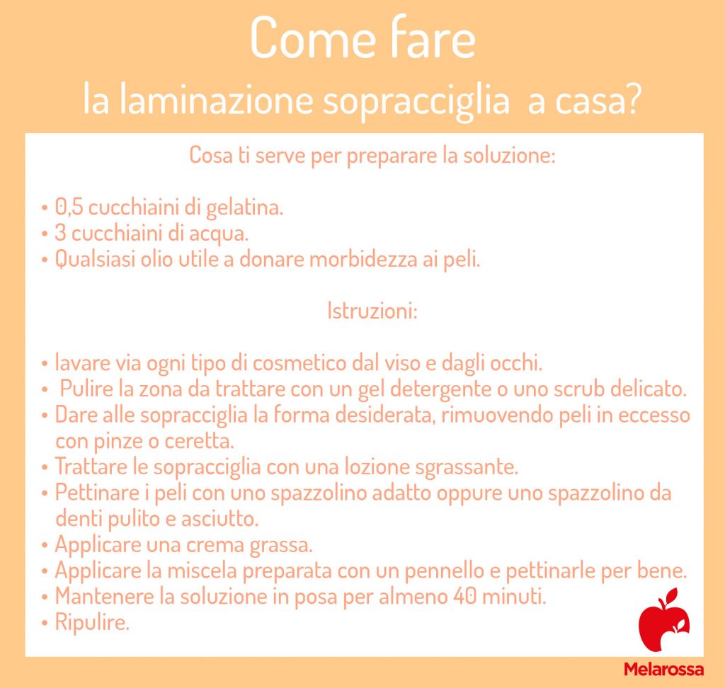 Laminazione sopracciglia: cos’è, procedimento, benefici, costo, quanto dura e trattamento in casa 4 laminazione sopracciglia a casa