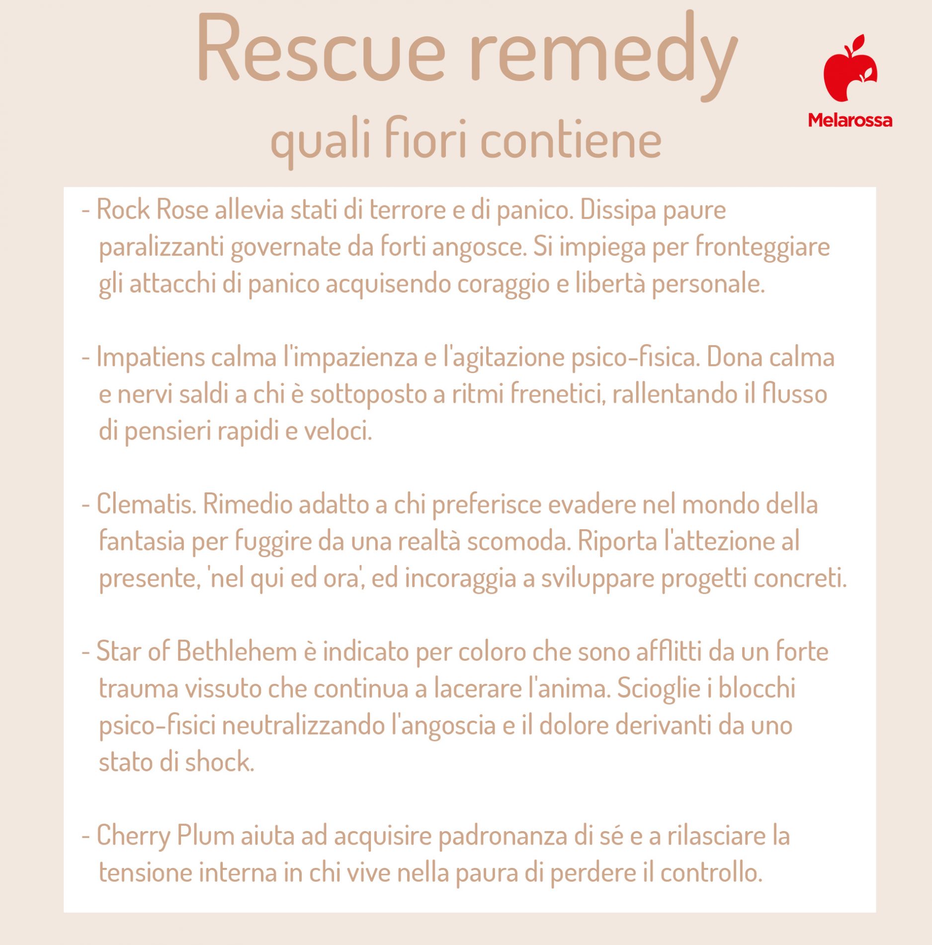 Rescue Remedy: cos'è, benefici, posologia e a cosa serve la miscela di fiori di Bach 1 i cinque fiori di Bach: cosa contiene rescue remedy