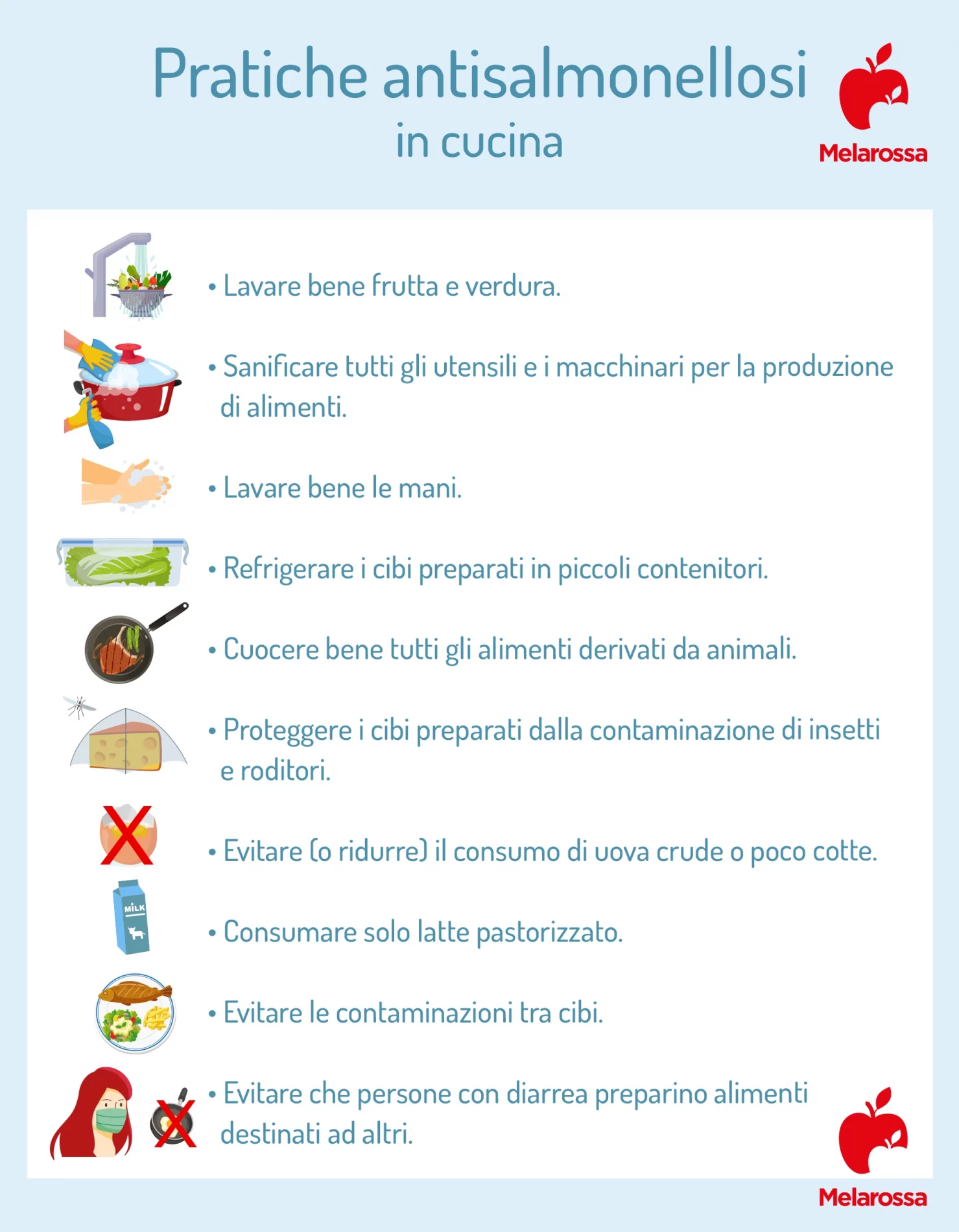 Salmonella: sintomi, come si prende e prevenzione 4 salmonella: come prevenire