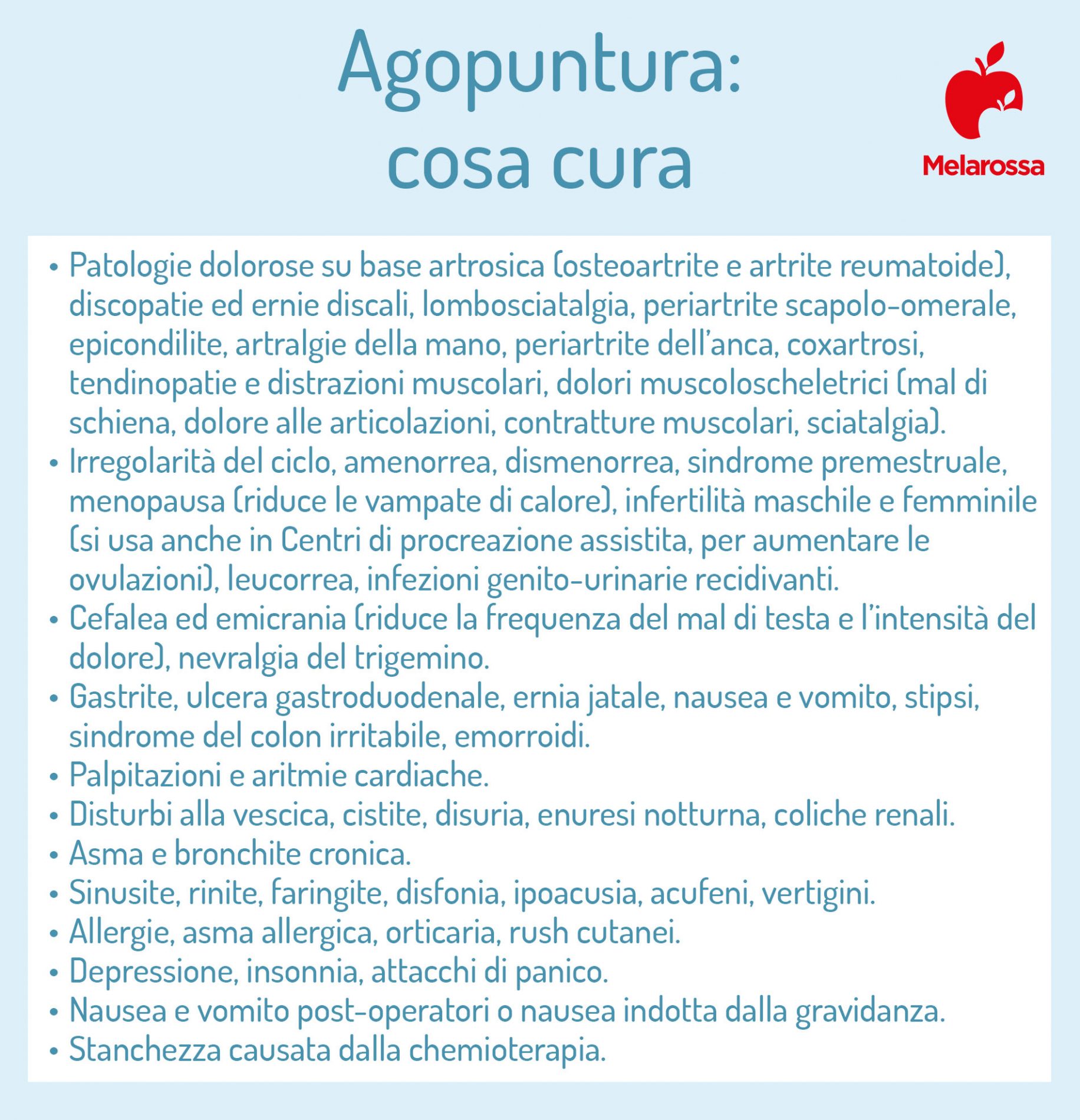 Agopuntura: che cos’è, come funziona una seduta, benefici, per quale patologie è indicata, controindicazioni 5 agopuntura: che cosa cura