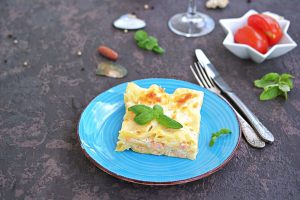 Lasagne  al salmone, un primo veloce, sano e goloso
