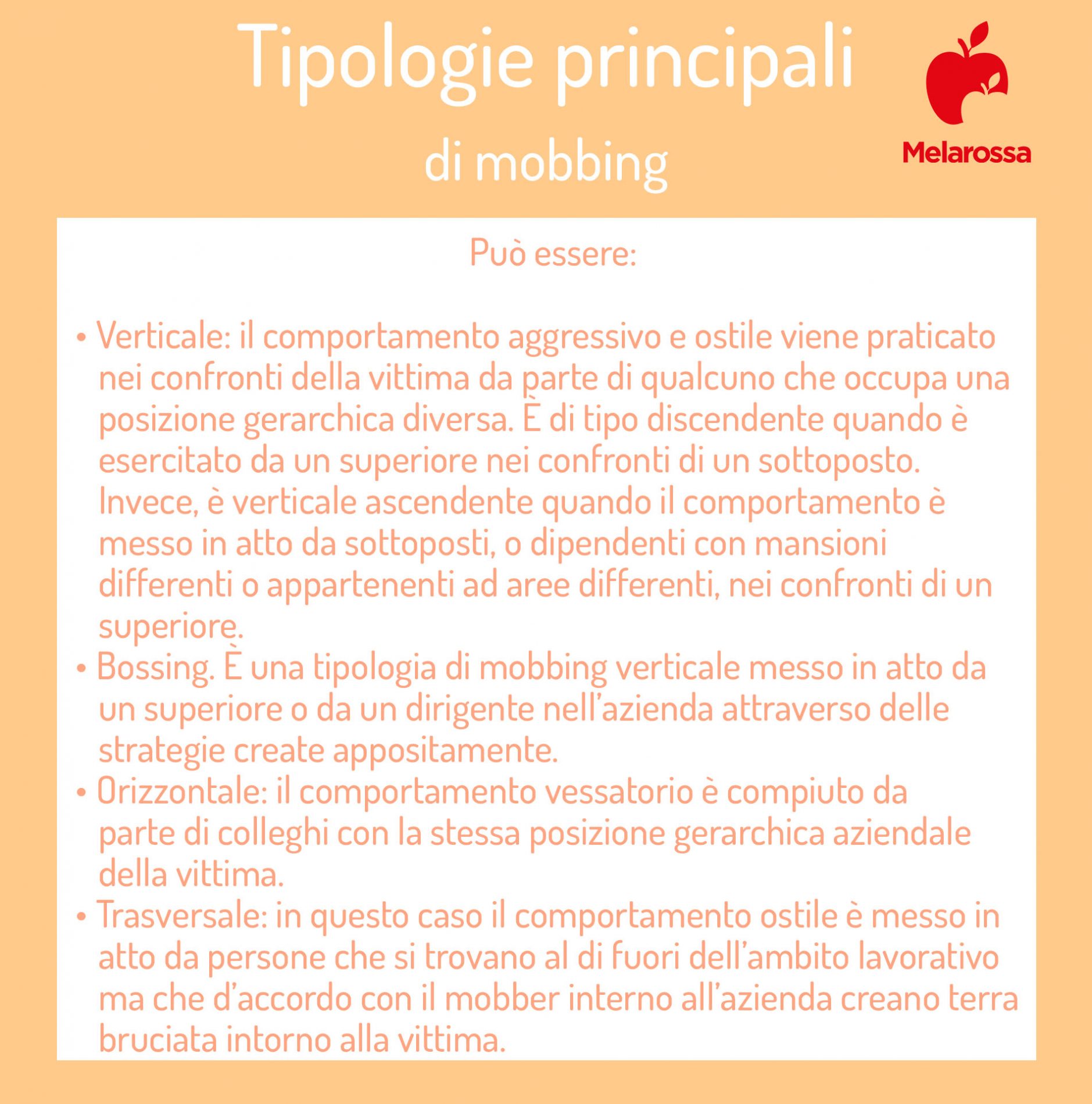 Mobbing: cosa vuole dire, come riconoscerlo, caratteristiche e strategie per difendersi, come uscirne 2 mobbing: tipologie principali