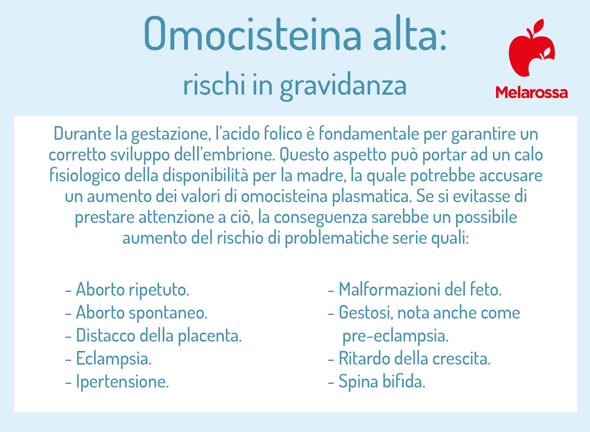 Omocisteina: cos'è, a cosa serve, quando fare l'esame, valori normali, cosa fare quando è alta o bassa 7 omocisteina alta: rischi in gravidanza