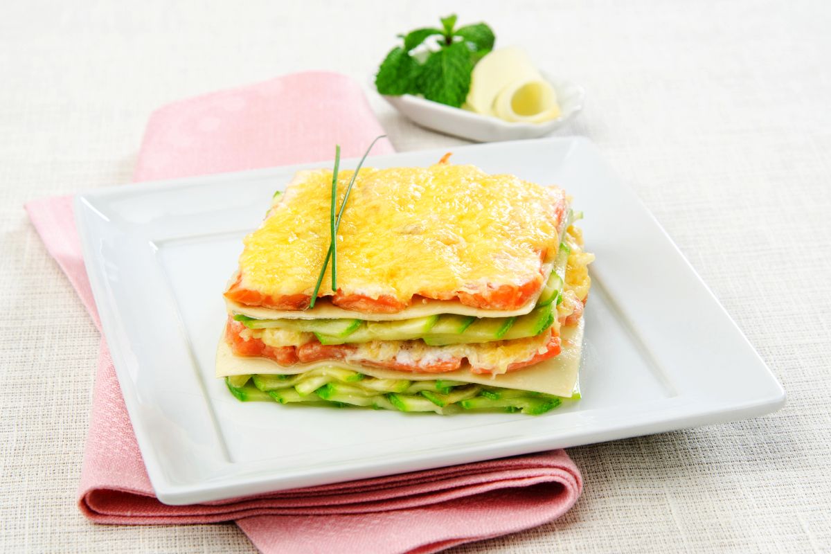Lasagne al salmone, un primo veloce, sano e goloso 1 ricetta lasagne al salmone