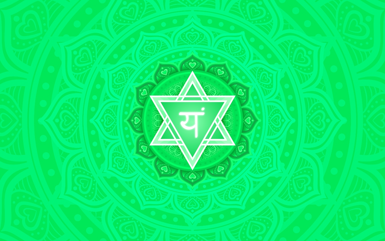 I 7 chakra: significato, colori e quali sono 6 Simbolo del chakra del cuore di colore verde