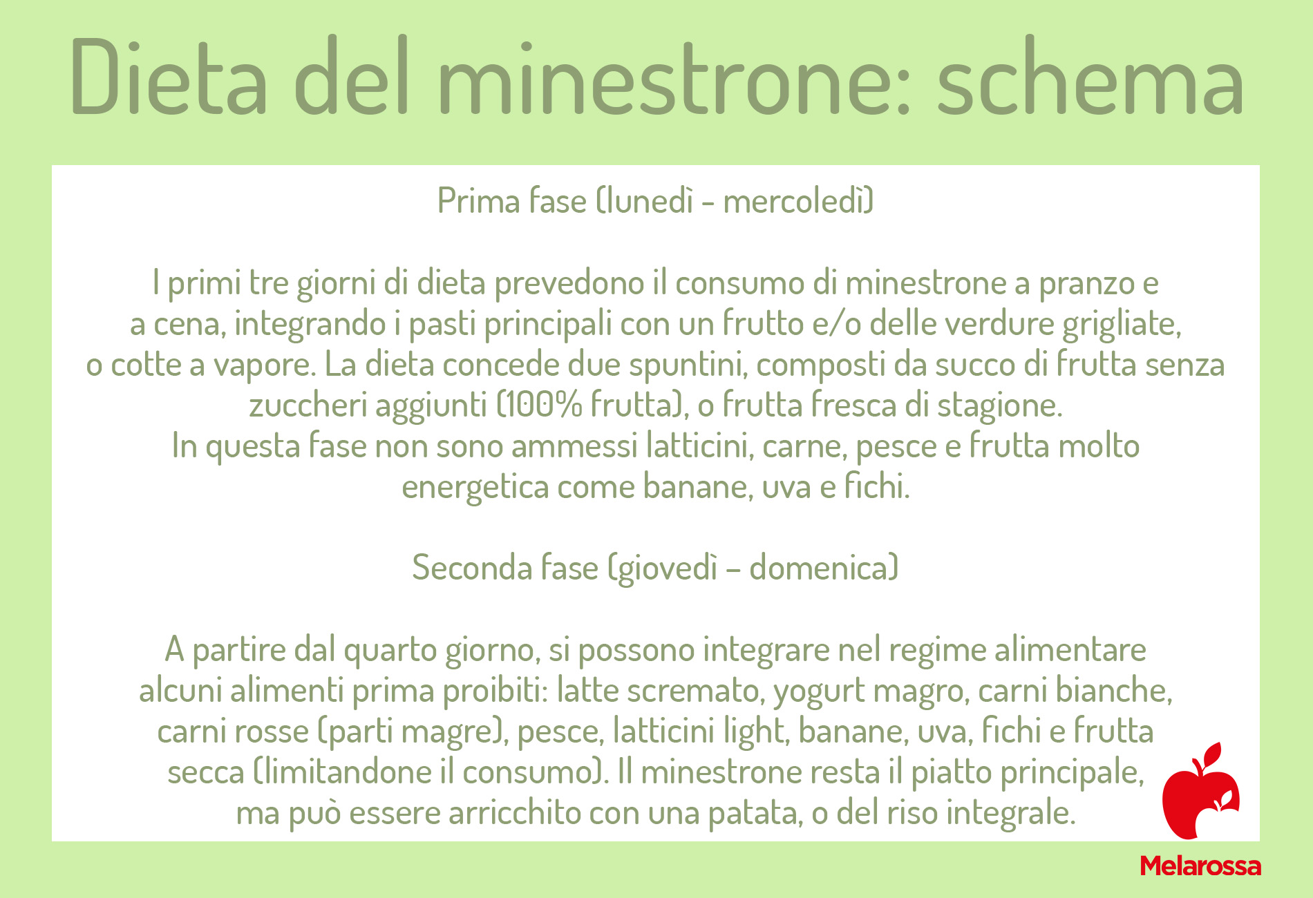 Dieta del minestrone: che cos'è, ingredienti, menù settimanale e controindicazioni 3 dieta del minestrone: schema