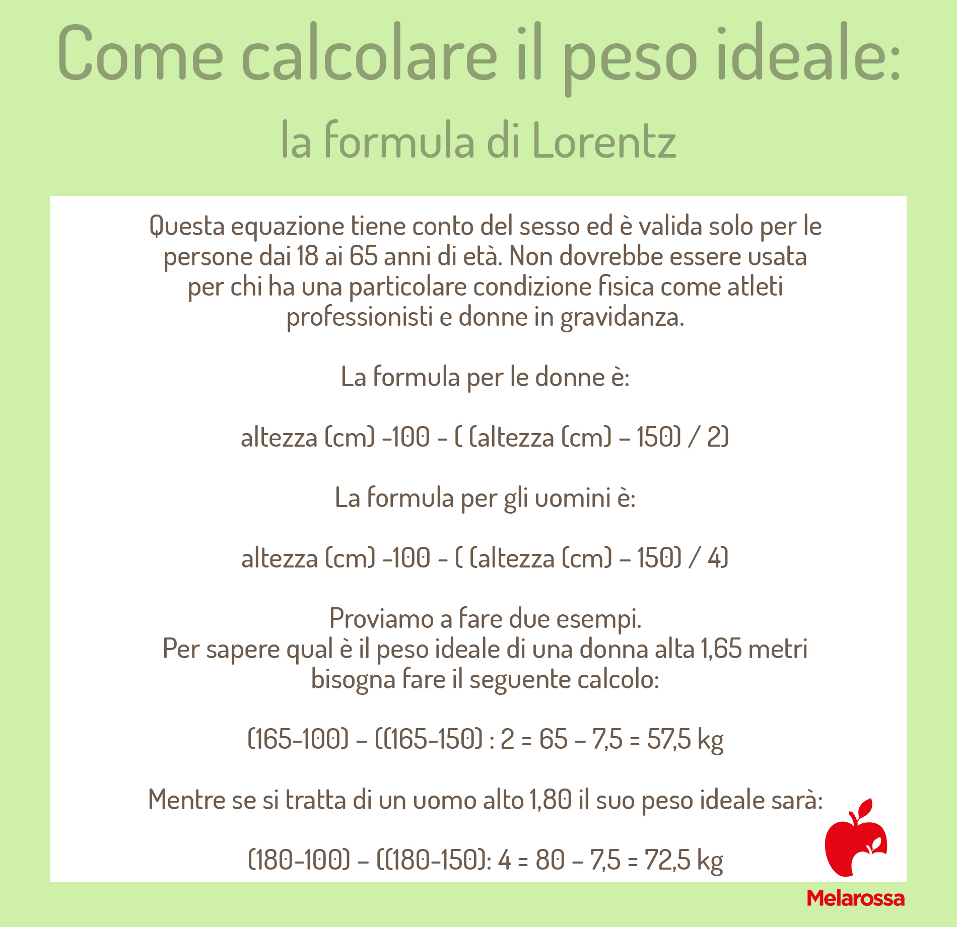 Peso ideale: qual è il peso forma, come calcolarlo e tabella peso forma per età e sesso 4 peso ideale formula di Lorentz