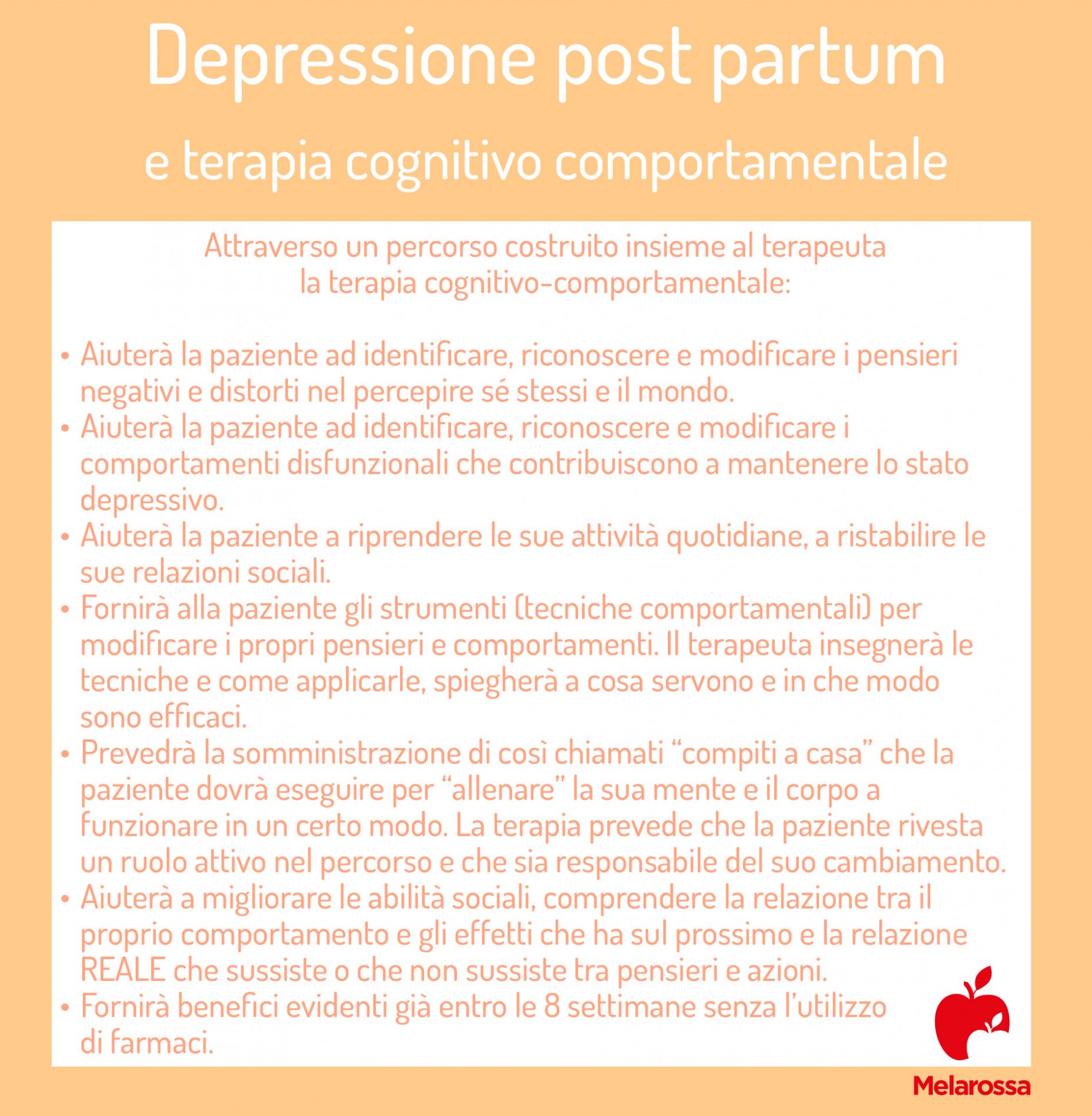 Depressione post partum: che cos'è, come si manifesta, cause, diagnosi e come uscirne 7 depressione post partum e terapia cognitivo comportamentale