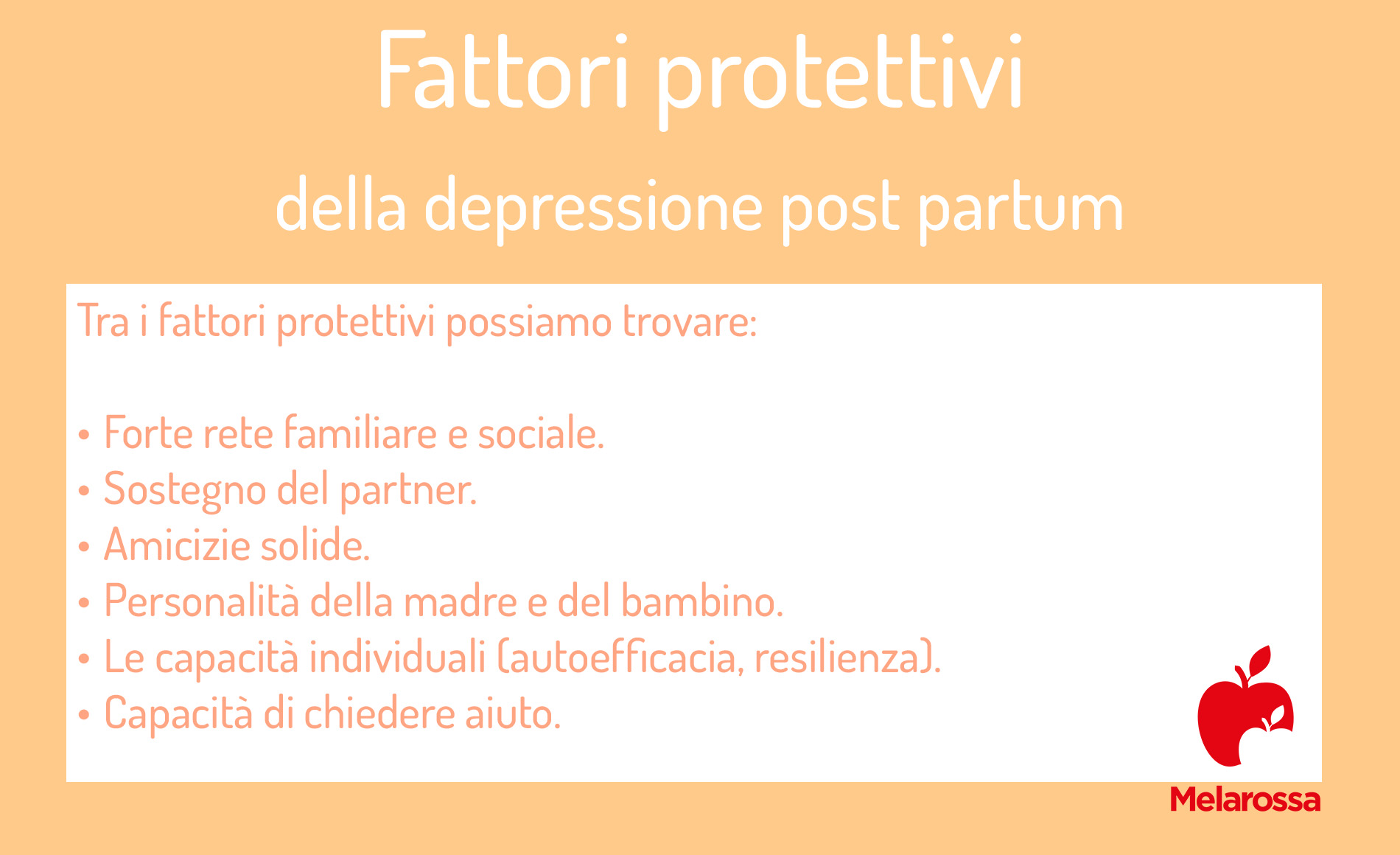 Depressione post partum: che cos'è, come si manifesta, cause, diagnosi e come uscirne 6 depressione post partum: fattori protettivi