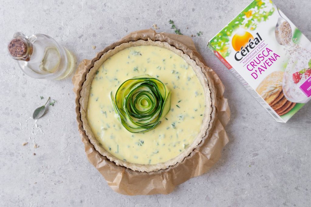 Torta salata di crusca con zucchine, un piatto unico leggero e gustoso 5 torta-salata-di-crusca-step4