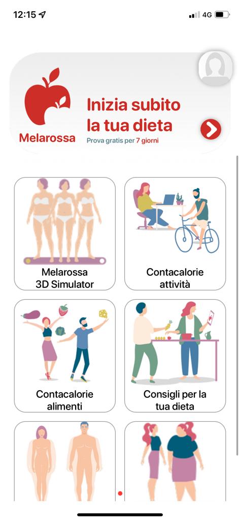 Scarica l'app di Melarossa, oltre la dieta c'è di più 8 Dimagrisci con l'app Melarossa: home