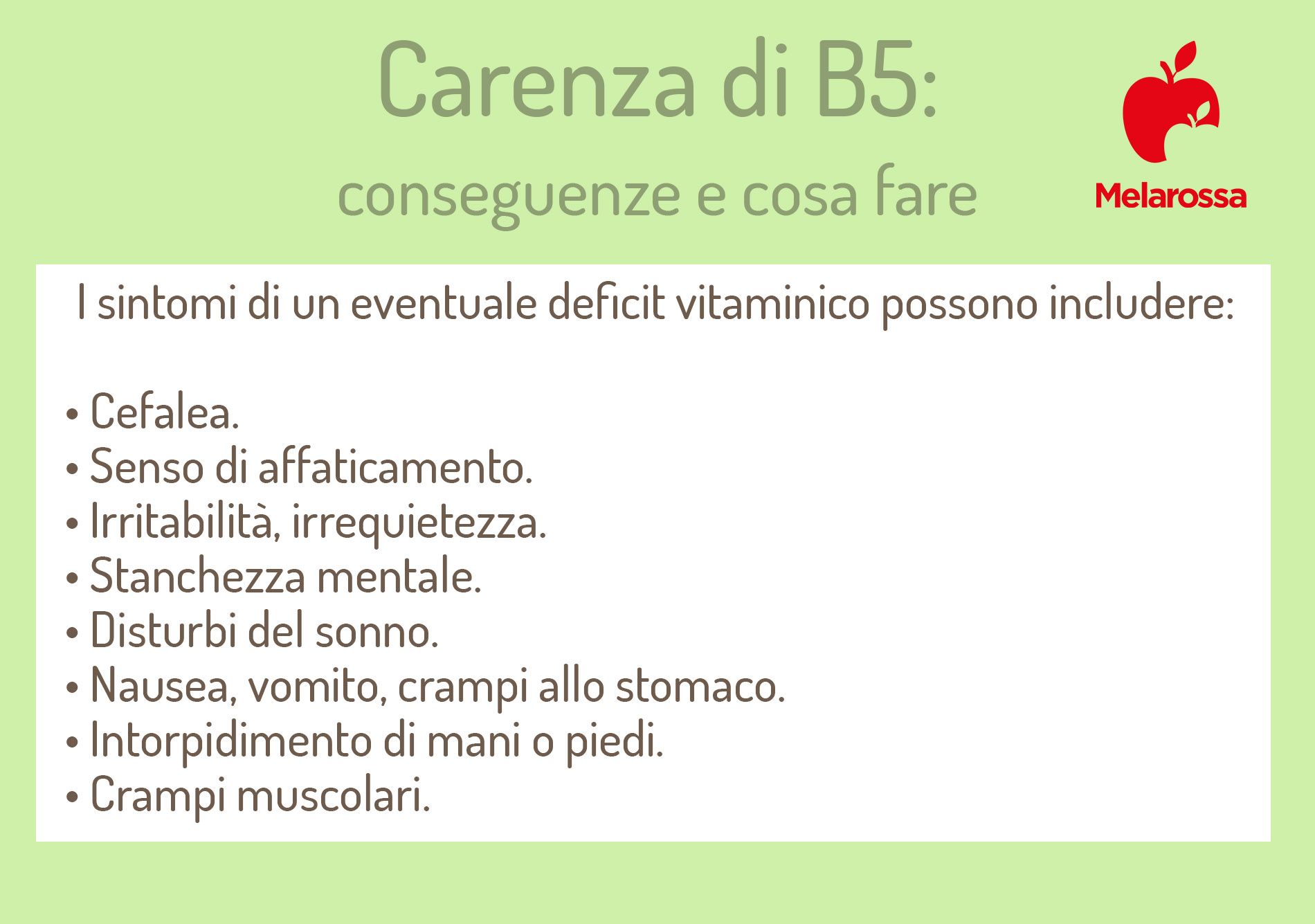 Vitamina B5 o acido pantotenico: che cos'è, proprietà, benefici e alimenti ricchi 4 carenza di vitamina B5