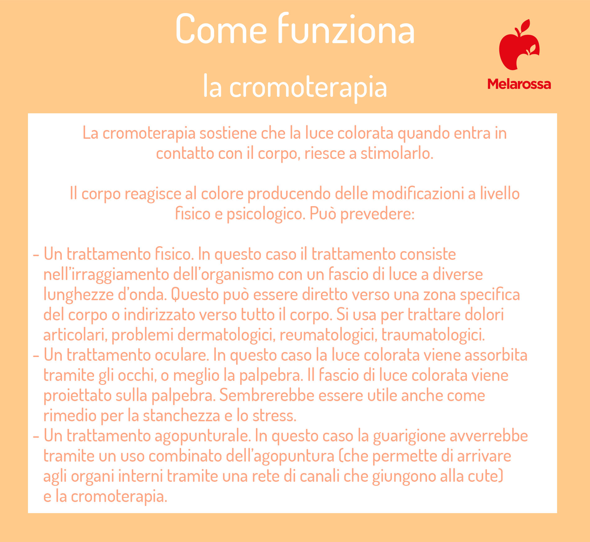 Cromoterapia: che cos'è, come funziona, significato dei colori, benefici e controindicazioni 2 come funziona la cromoterapia