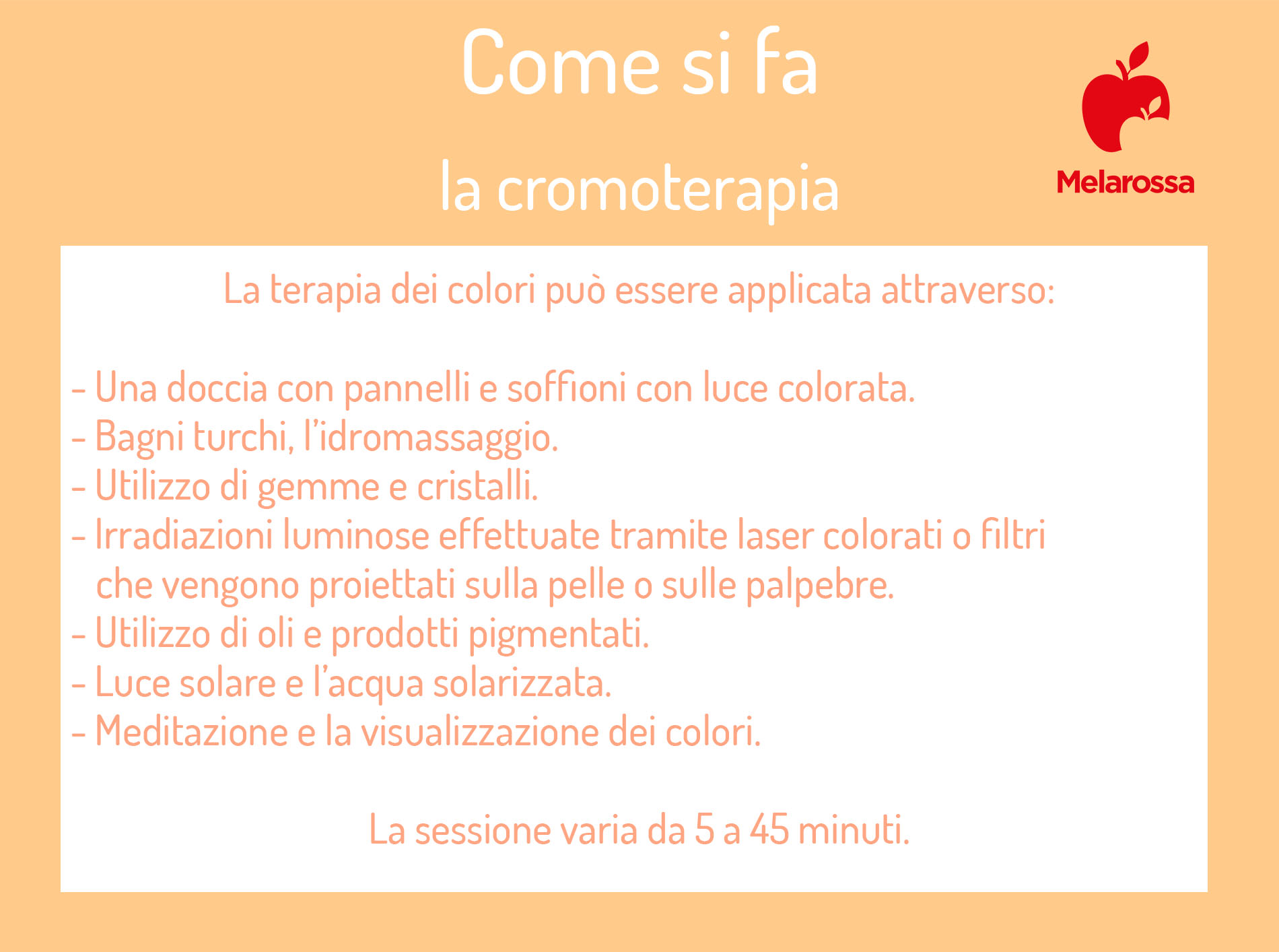 Cromoterapia: che cos'è, come funziona, significato dei colori, benefici e controindicazioni 6 cromoterapia come si fa