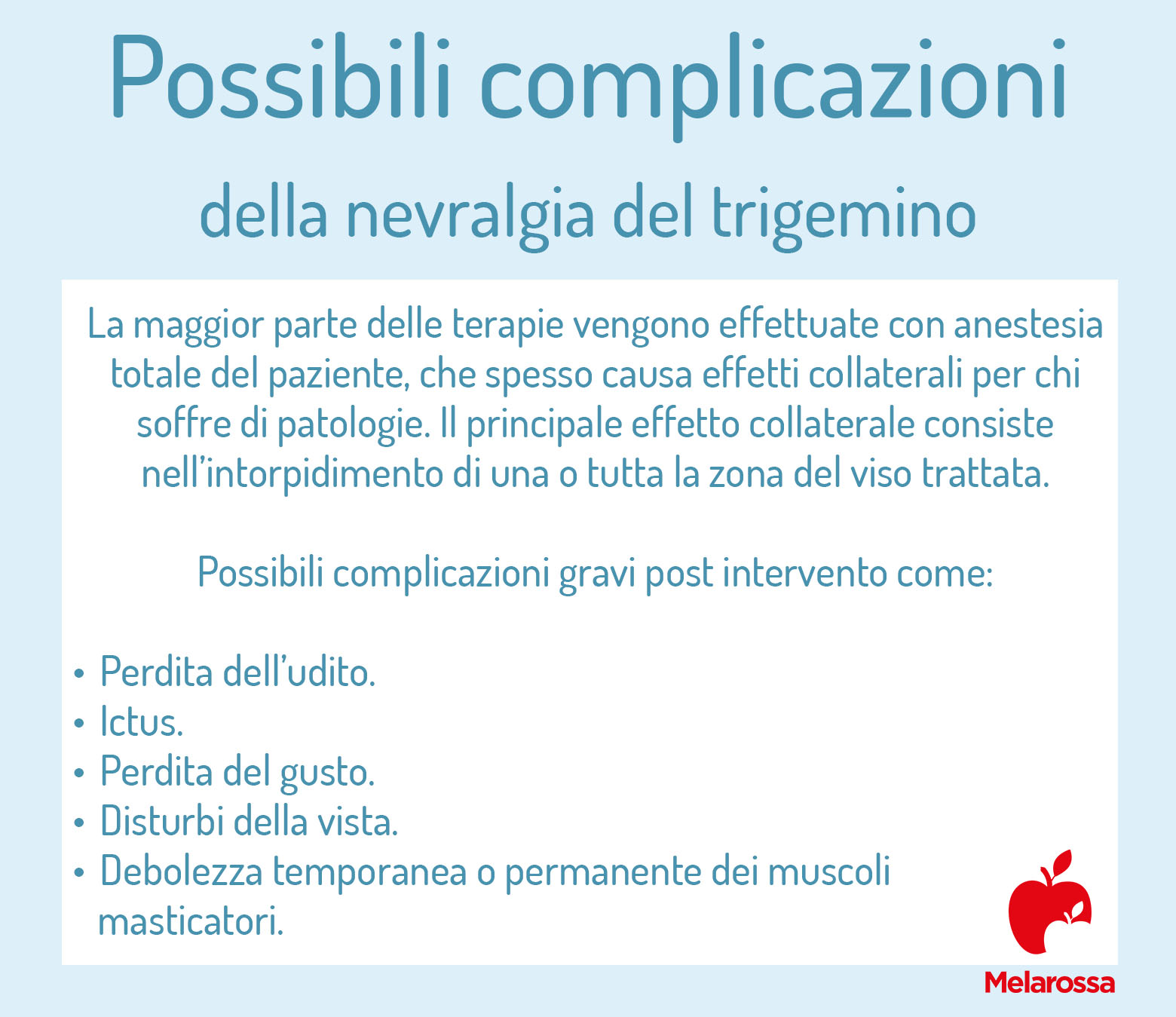 Nevralgia del trigemino: che cos'è, sintomi e cause, diagnosi e cura 5 nevralgia del trigemino possibili complicazioni