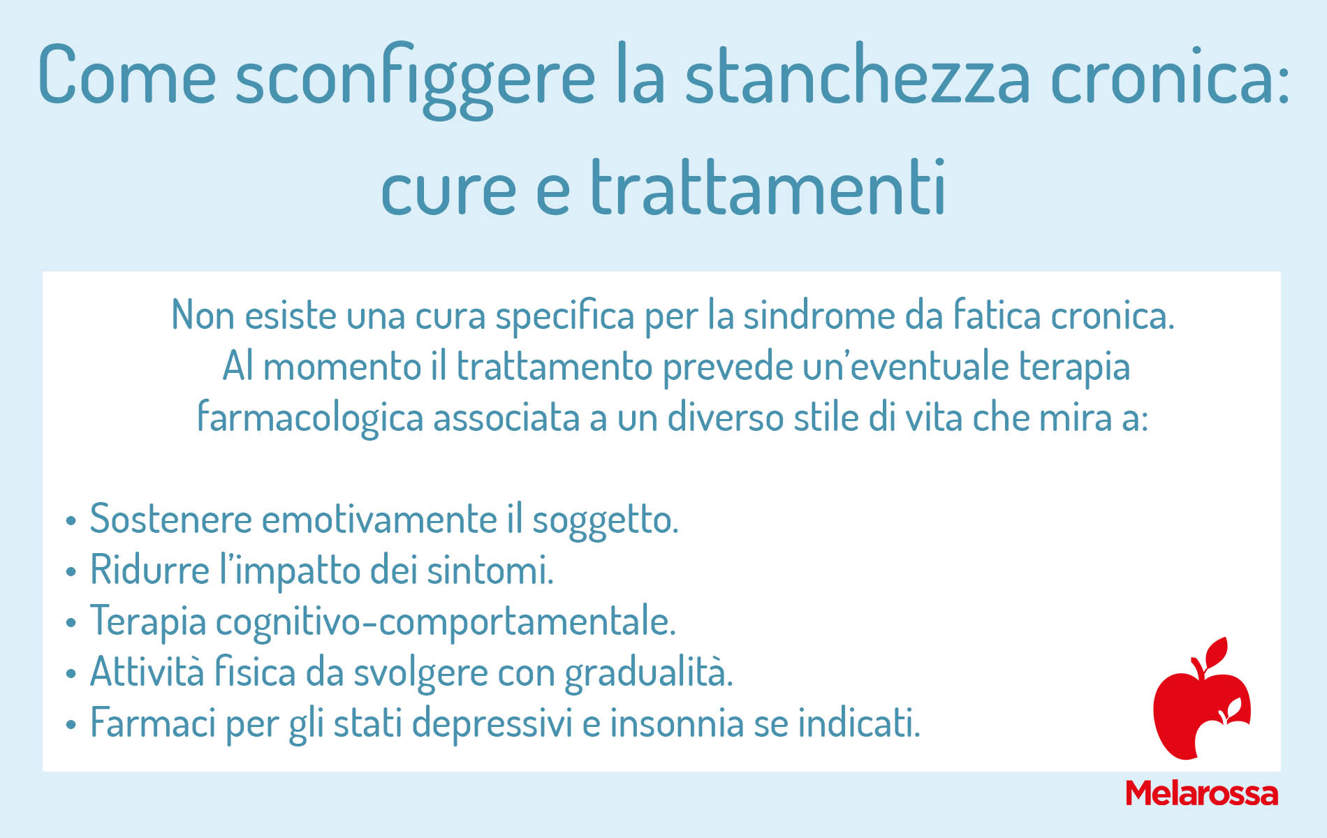 Stanchezza cronica: cause, sintomi, quali esami fare e come si cura 2 grafica su stanchezza cronica cure e trattamenti