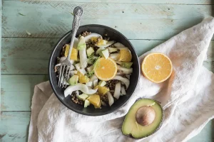 Insalata di finocchi, arance e lenticchie