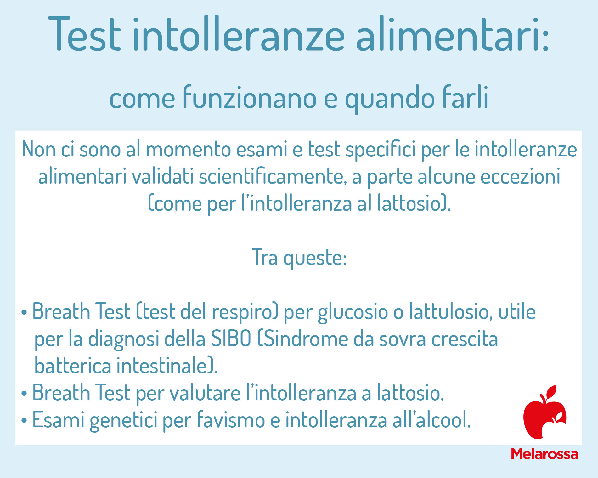 Intolleranze alimentari: sintomi, cause, test e cure 1 grafica sui test intolleranze alimentari