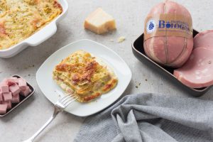Lasagne pistacchio e Mortadella Bologna IGP, un classico ancora pi&ugrave; goloso
