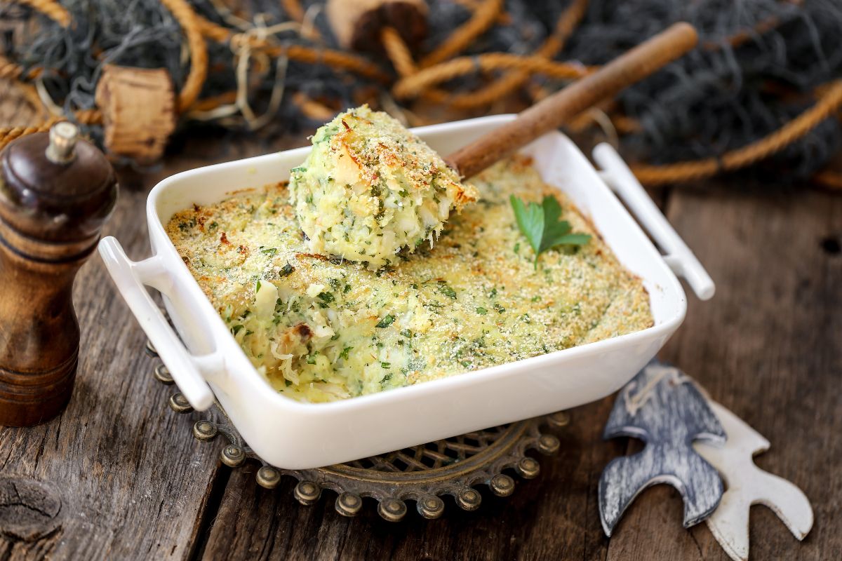 Merluzzo al forno con patate e pangrattato 2 merluzzo al forno con patate e pangrattato