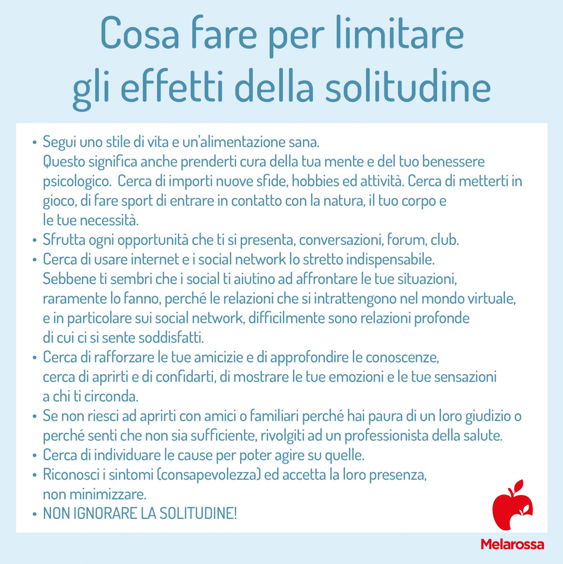 Solitudine: che cos'è, cause, tipi e come capire quando è patologica, come uscirne 11 cosa fare per limitare gli effetti della solitudine