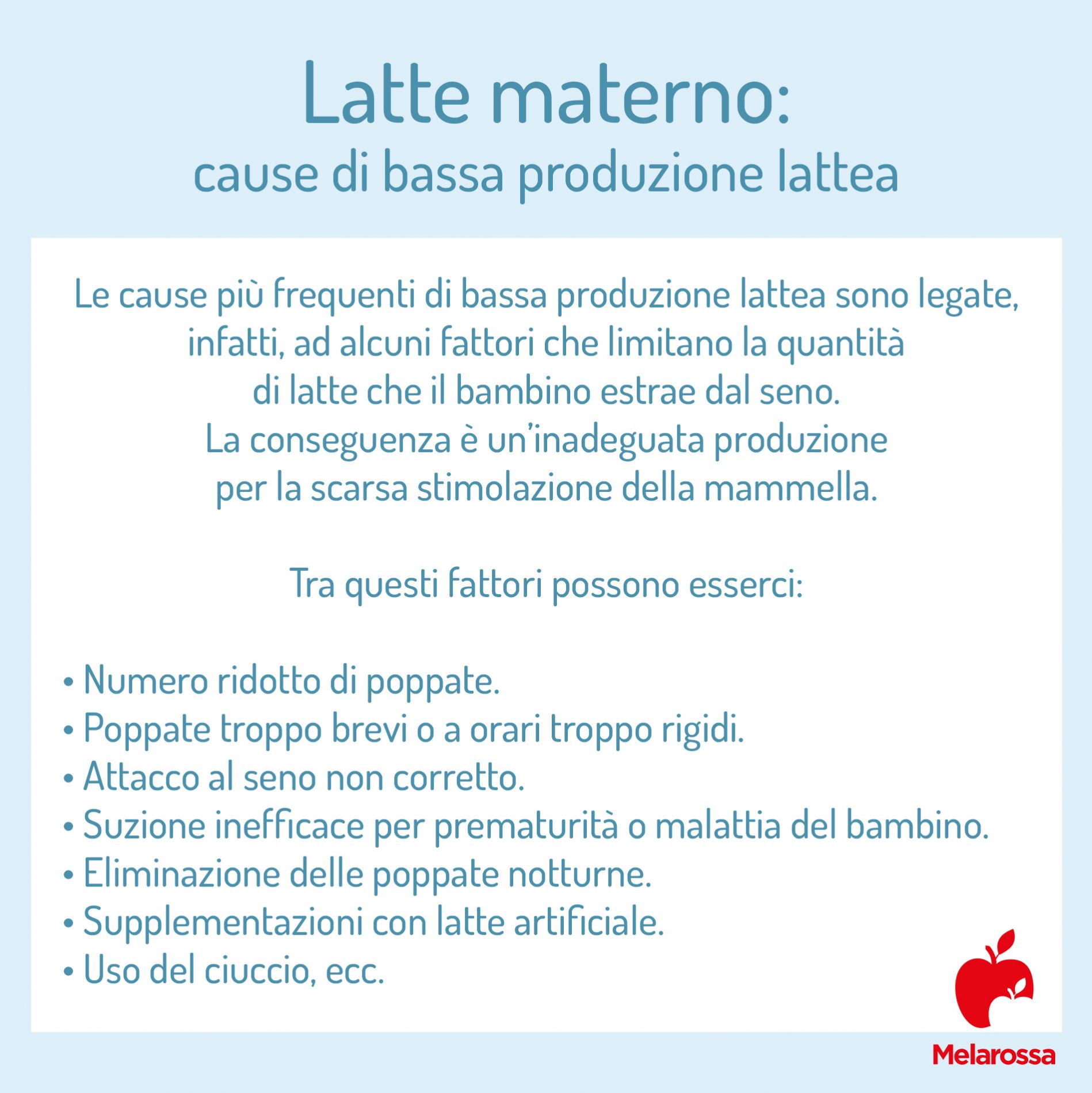 Latte materno: composizione, benefici e come aumentare la produzione 3 poco latte materno: cause