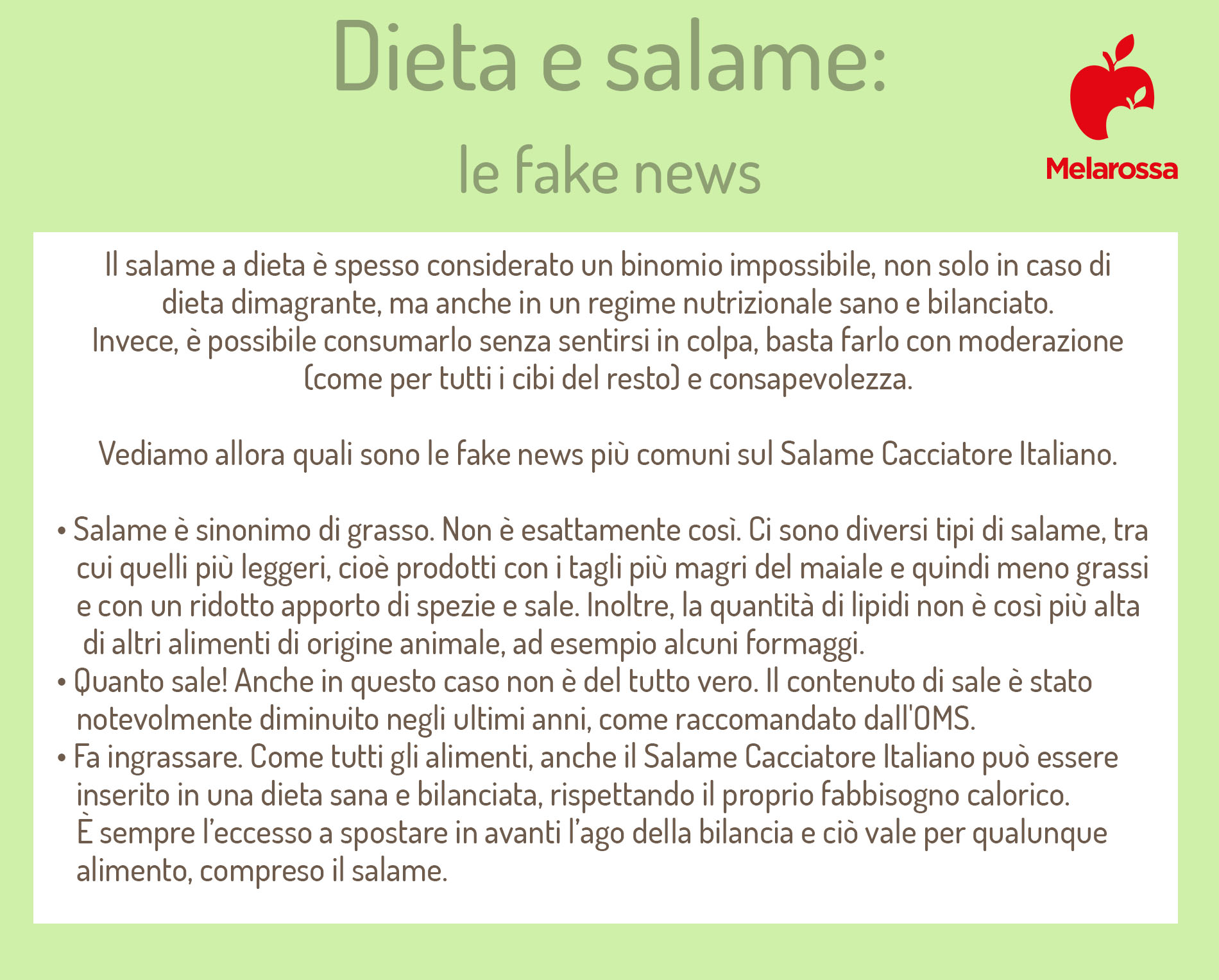 Come inserire il Salame Cacciatore Italiano a dieta 4 come inserire il salame cacciatore a dieta