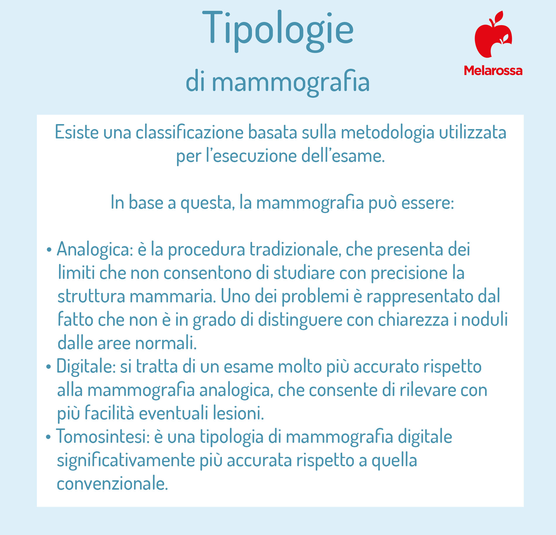 Mammografia: cos'è, come si esegue, quando farla, a cosa serve, differenze con l'ecografia mammaria 2 mammografia: tipologie