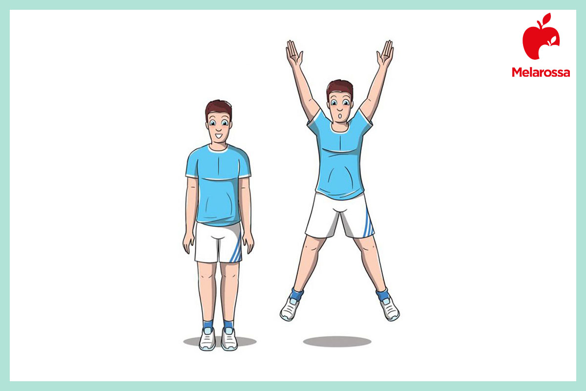 Pliometria: cos'è, come funziona, benefici, controindicazioni e la top ten degli esercizi più efficaci 10 pliometria: jumping jack