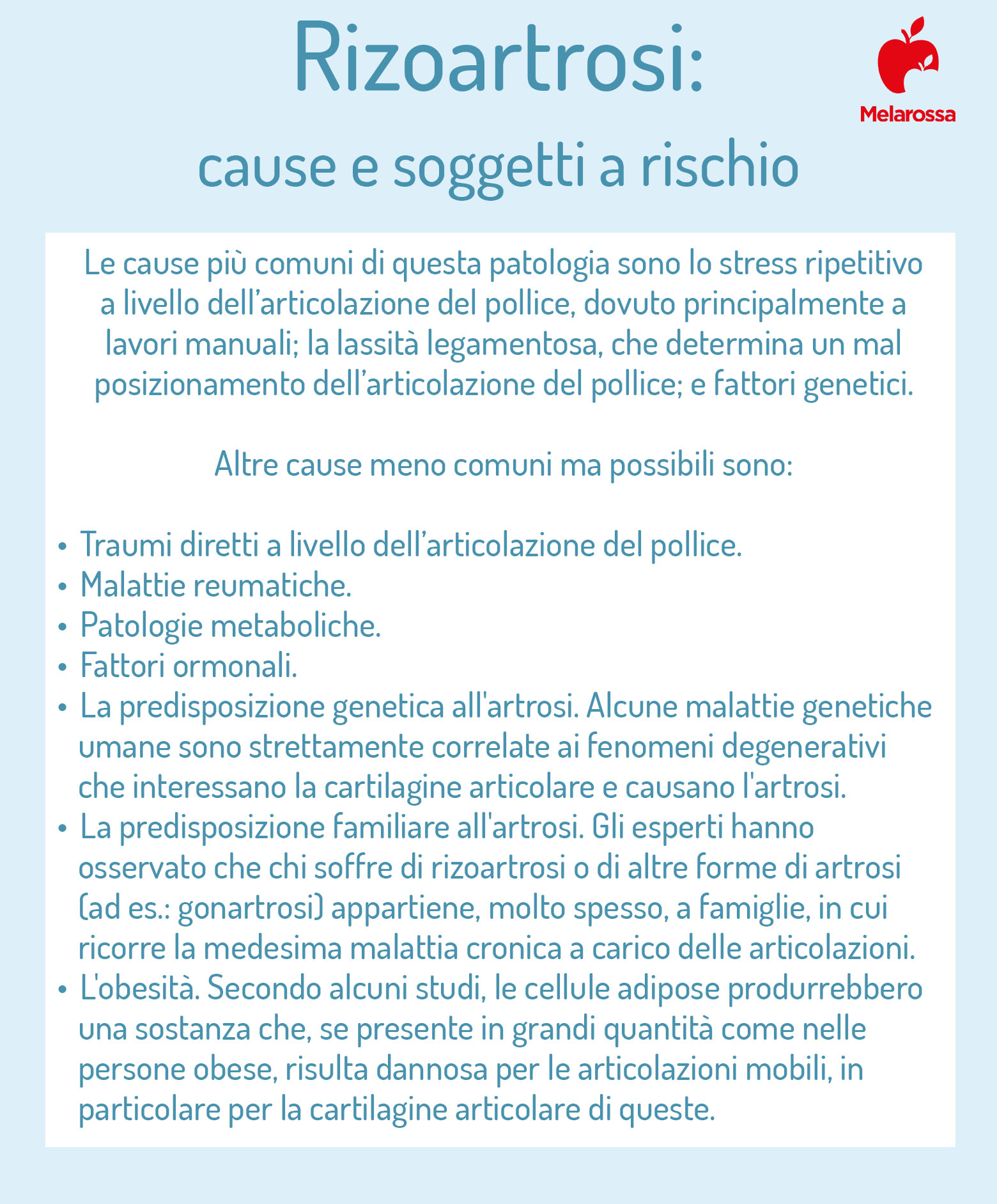Rizoartrosi: che cos'è, sintomi, cause, diagnosi, come si cura, rischi e complicazioni 3 rizoartrosi: cause