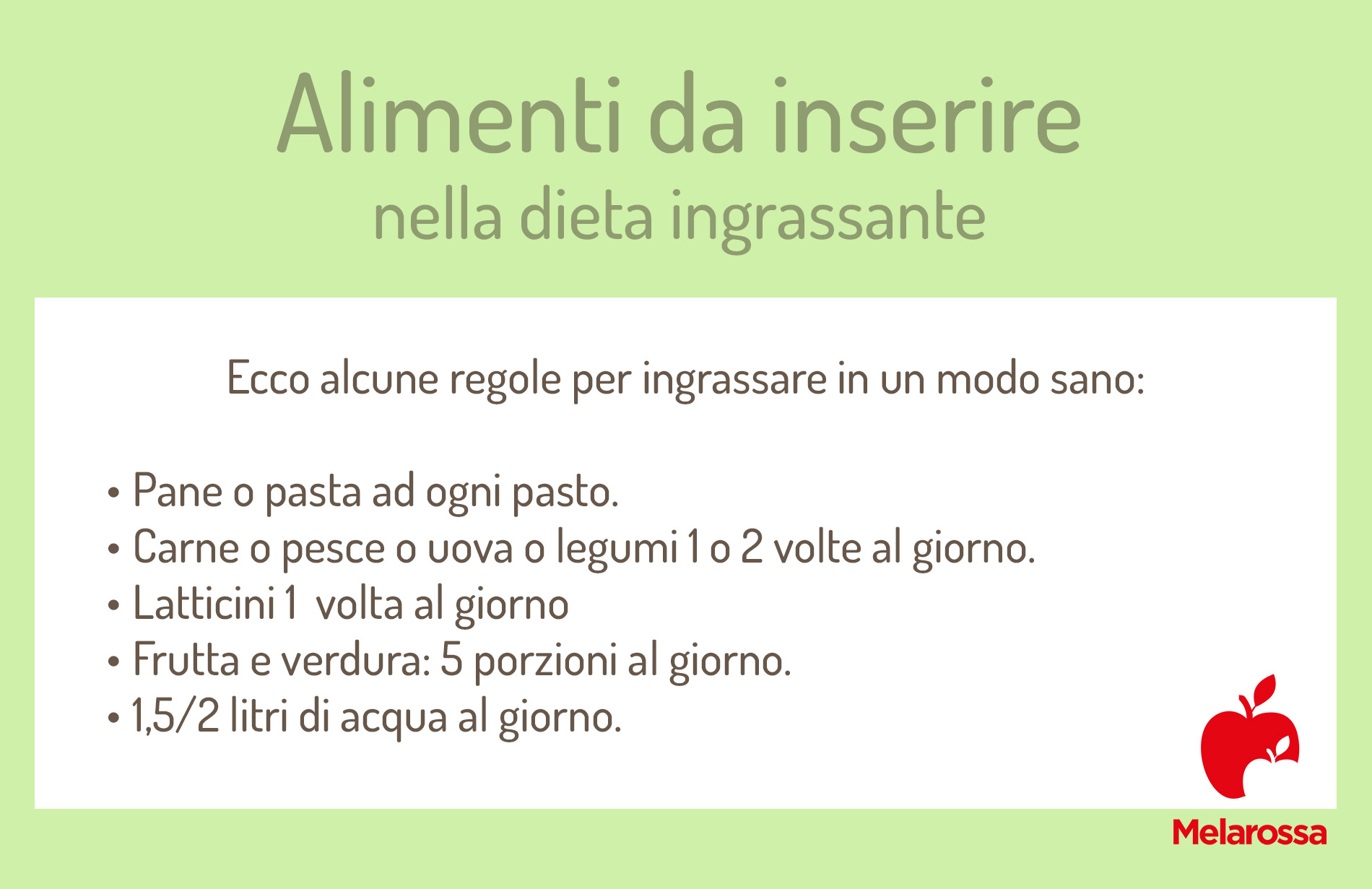 Dieta per ingrassare (dieta ipercalorica): cos’è, cibi che fanno ingrassare e esempi di menù da 2500 calorie 1 dieta per ingrassare: alimenti da inserire