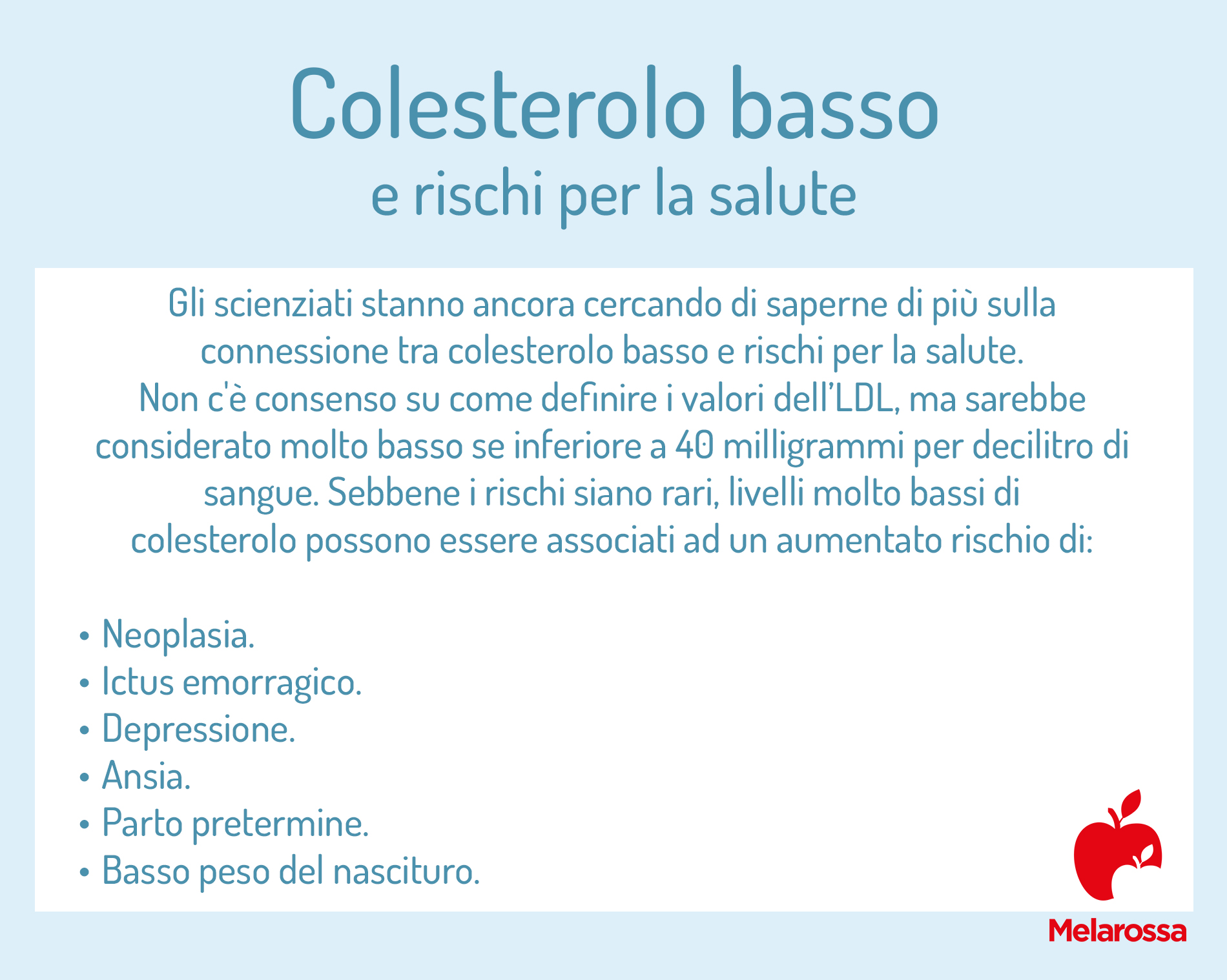 Colesterolo basso: valori, cause, sintomi e rischi dell'ipocolesterolemia 3 colesterolo basso e rischi per la salute