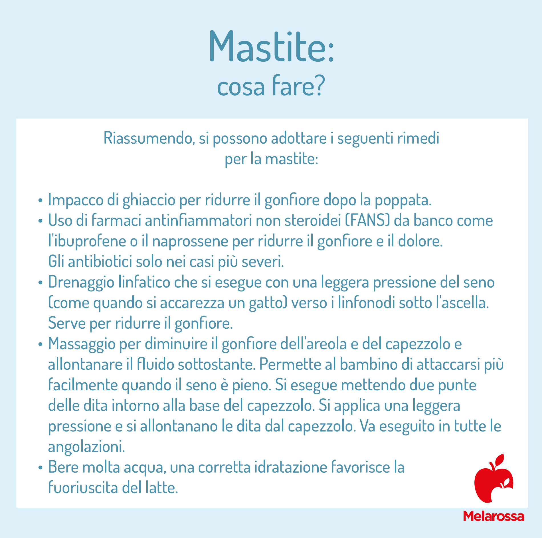 Mastite al seno: che cos'è, sintomi, cause e cosa fare? 4 cosa fare se hai la mastite