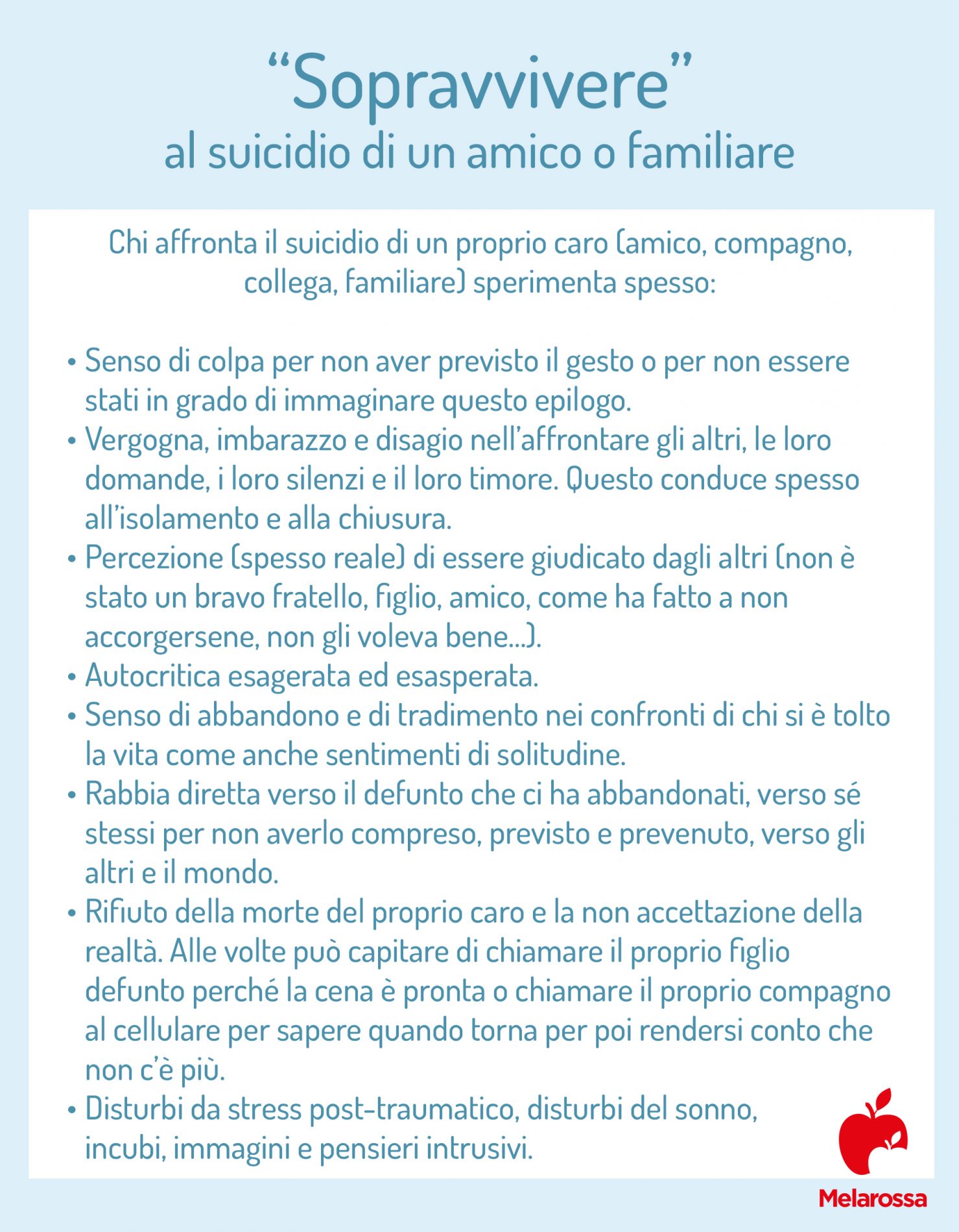 Suicidio: cause, numeri, segnali d'allarme, cosa fare per intervenire in tempo, prevenzione e terapia 9 come sopravvivere al suicidio di un amico o un familiare
