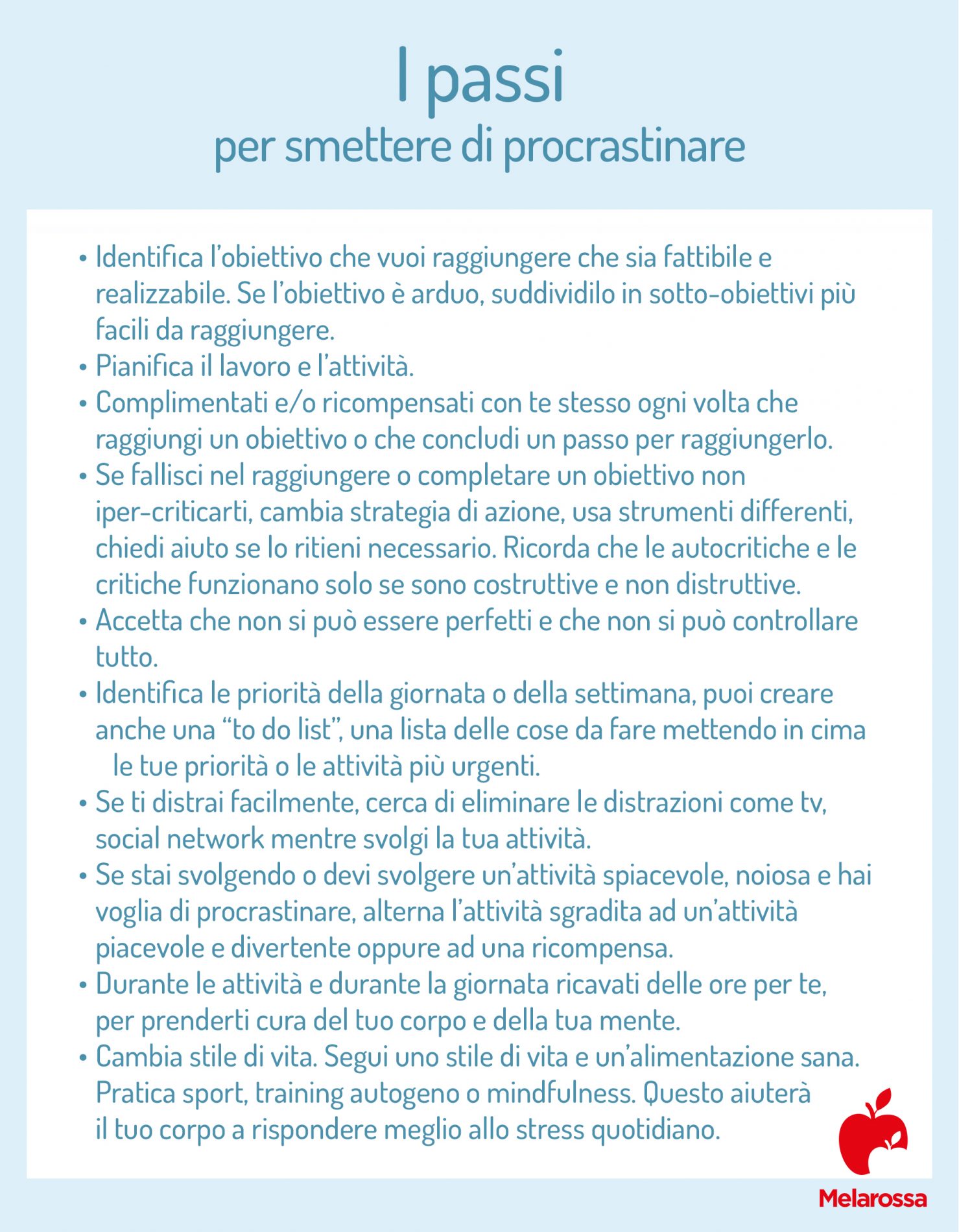 Procrastinare: significato, cause, conseguenze, cure e esercizi per smettere 5 esercizi per smettere di procrastinare