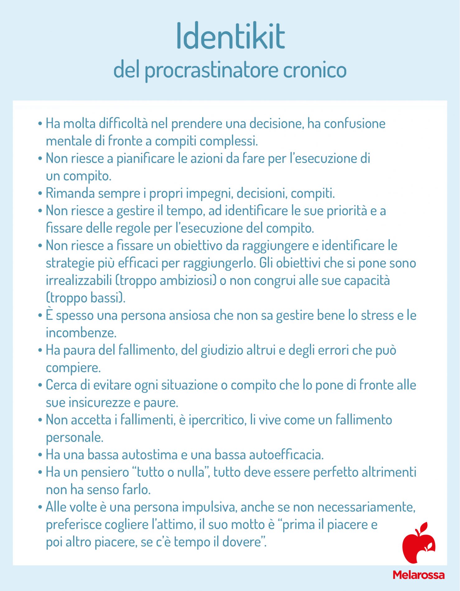 Procrastinare: significato, cause, conseguenze, cure e esercizi per smettere 4 procrastinare: identikit del procrastinatore