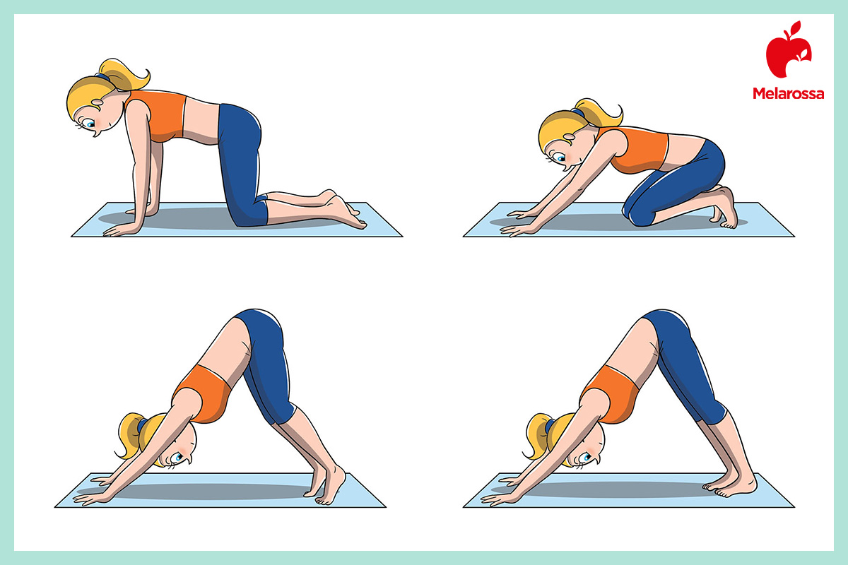 Power yoga: cos'è, benefici, posizioni e come funziona 5 power Yoga: posizione del cane a testa in giù