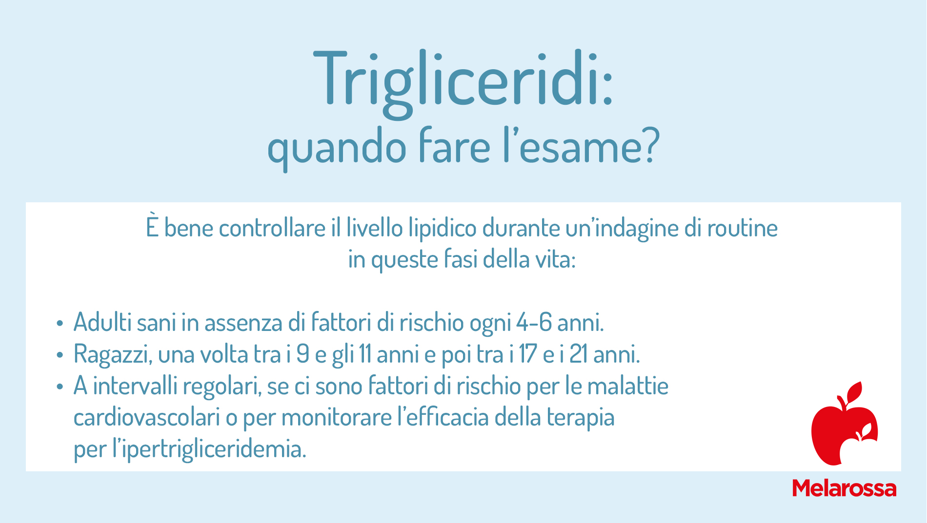 Trigliceridi: alti o bassi, cosa sono e valori normali 1 grafica su trigliceridi: quando fare l'esame