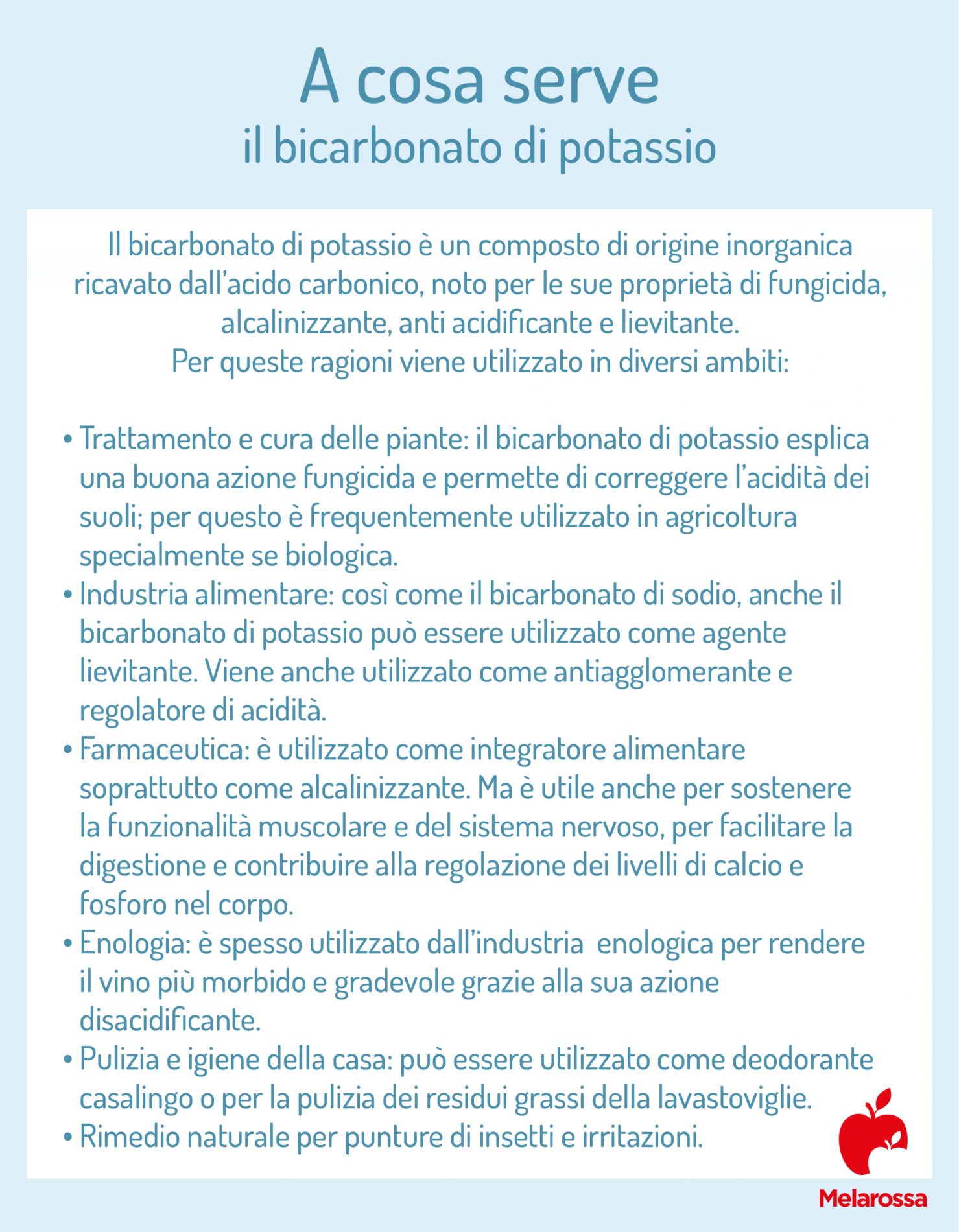 Bicarbonato di potassio: che cos'è, a cosa serve, benefici e proprietà, usi 2 a cosa serve il bicarbonato di potassio 1