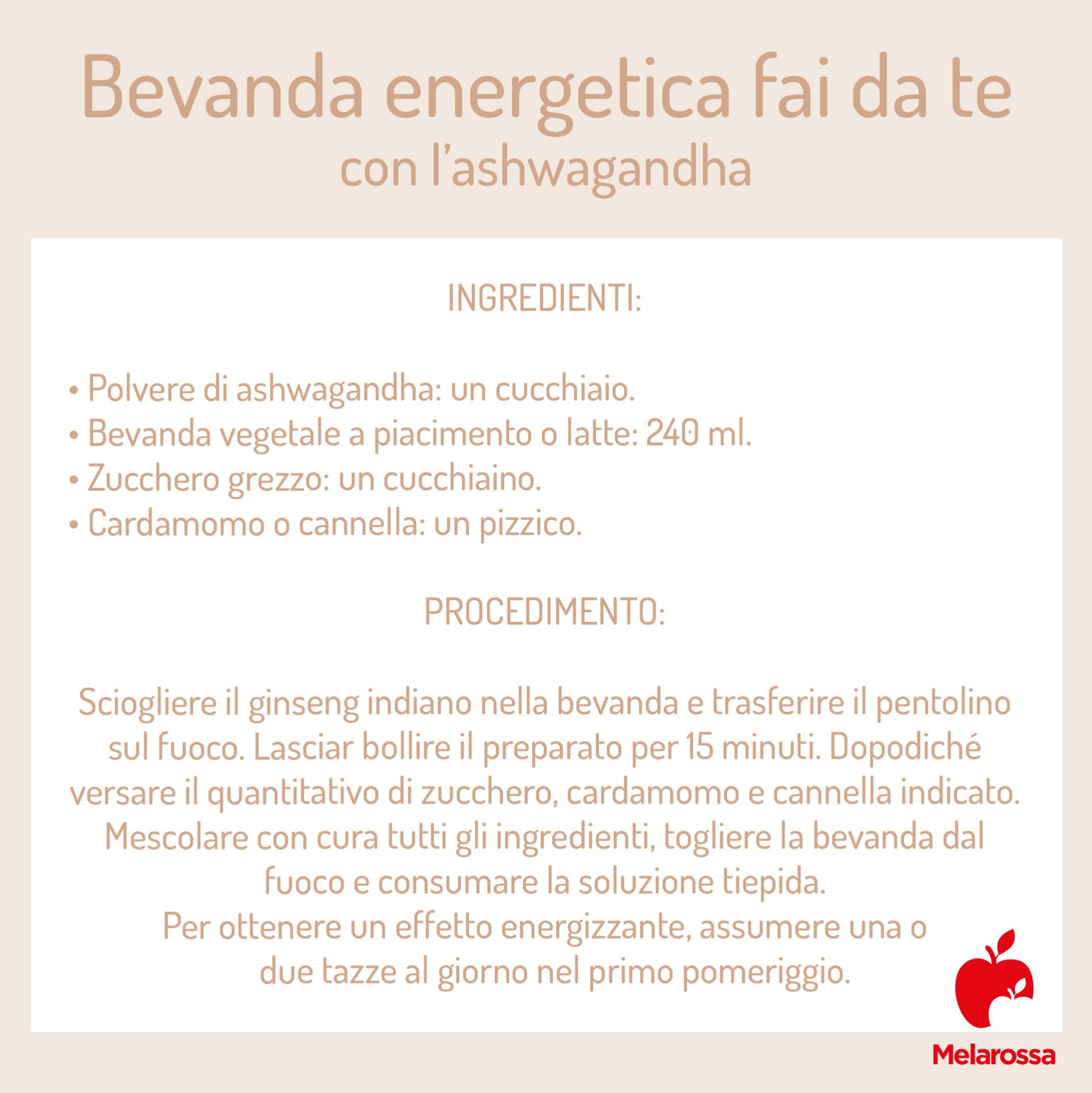 Ashwagandha: proprietà, benefici e usi 3 ashwagandha: la ricette energetica da fare in casa