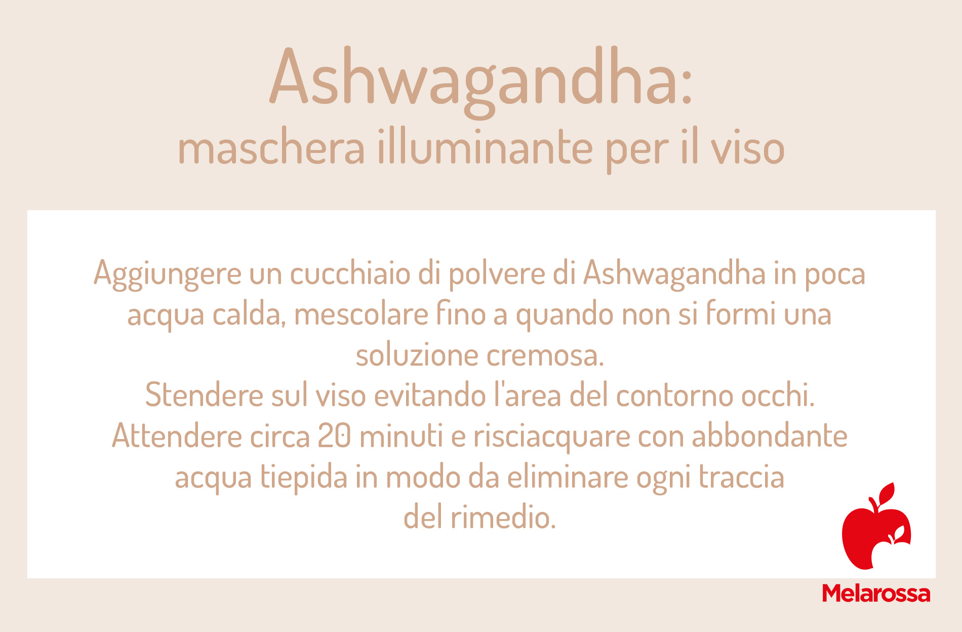Ashwagandha: proprietà, benefici e usi 5 ashwagandha: maschera illuminante fai-da-te