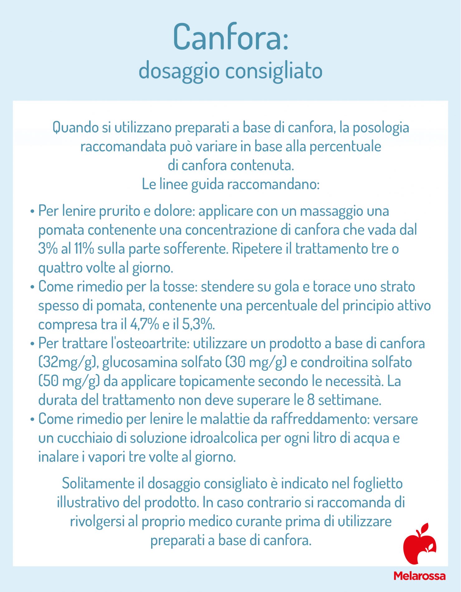 Canfora: che cos'è, proprietà, benefici, usi e controindicazioni 4 canfora: dosaggio