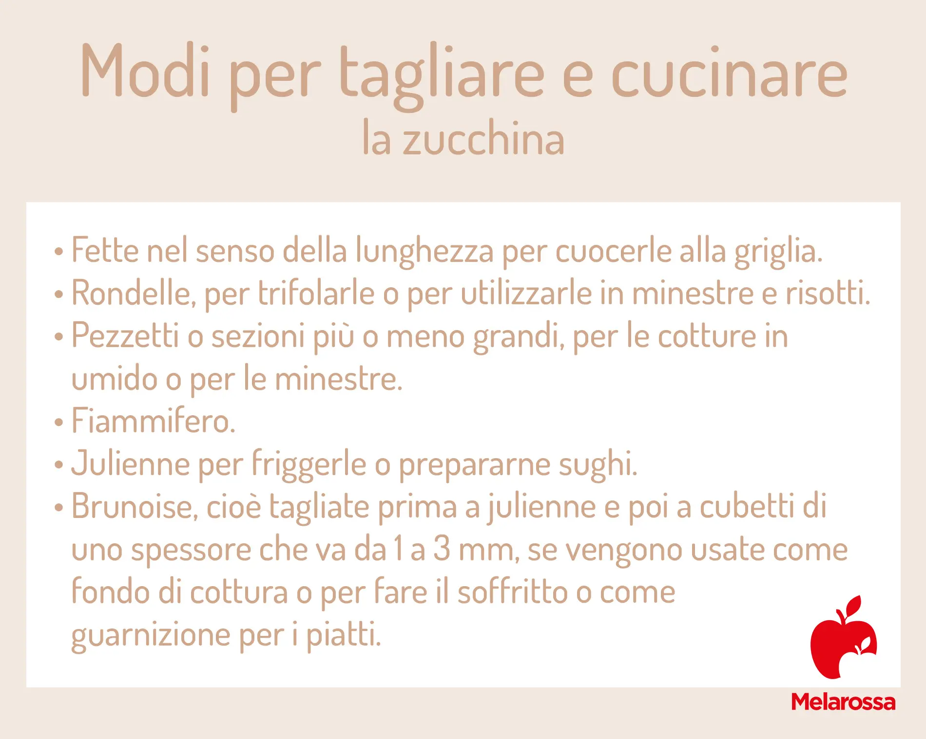 Zucchina: proprietà, benefici, valori nutrizionali e le migliori ricette 9 come tagliare le zucchine